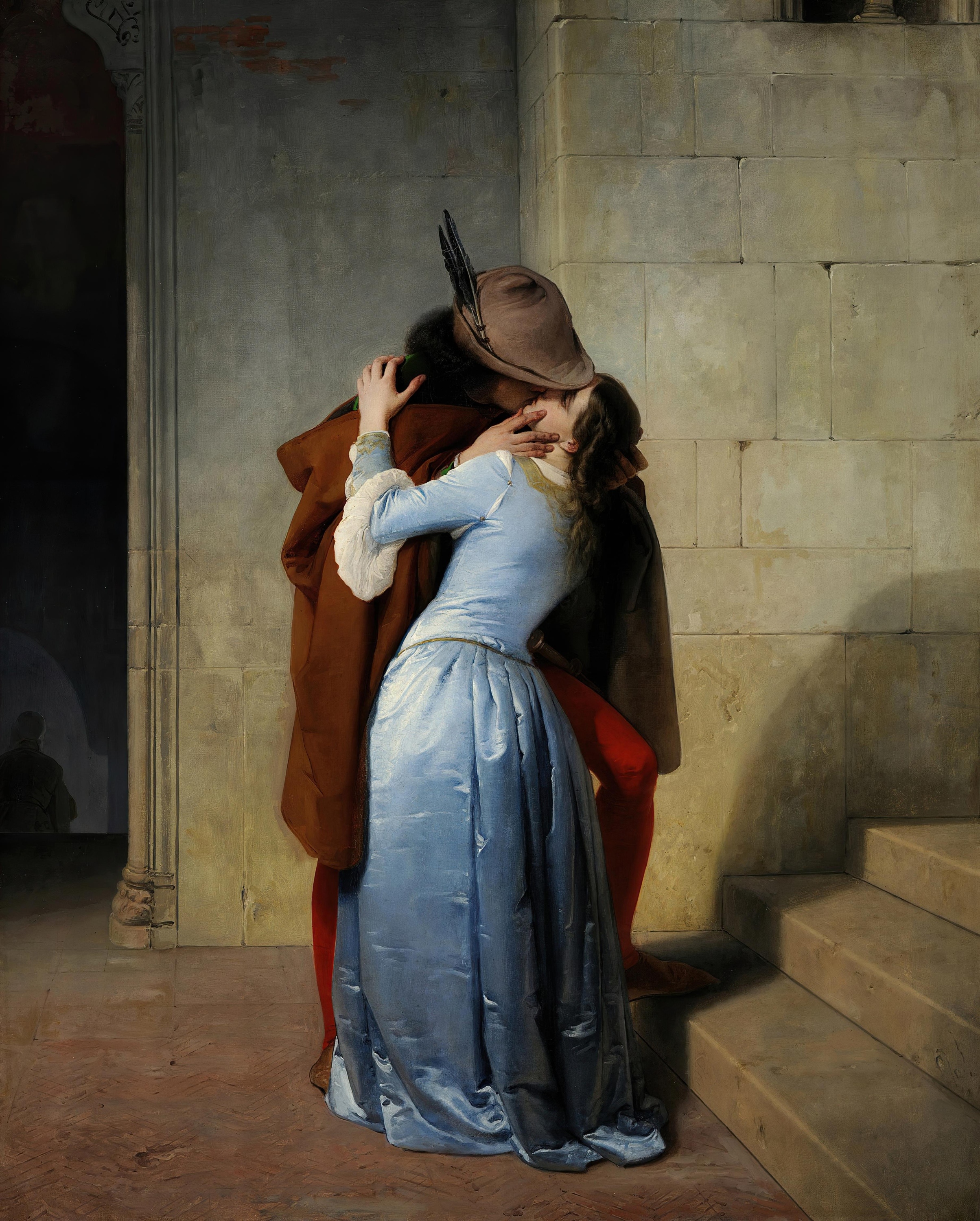 The Kiss by Francesco Hayez HD Phone Wallpaper