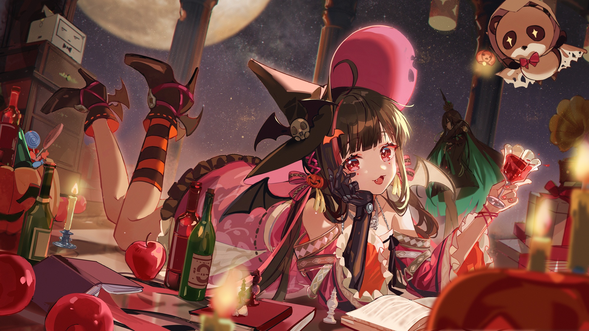Halloween Witch with Punishing: Gray Raven elements HD Wallpaper