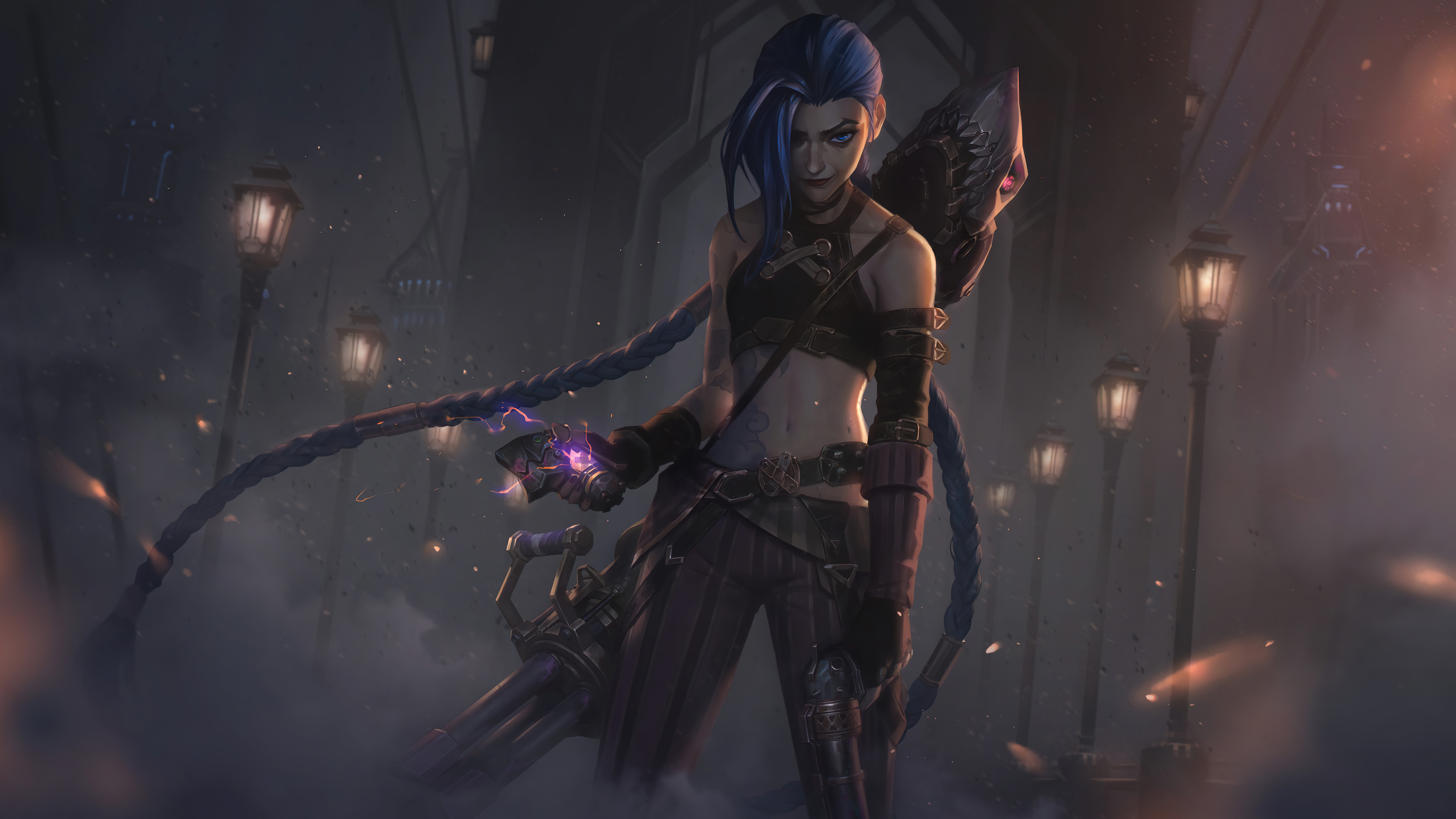 4K Jinx from Arcane League of Legends HD Wallpaper