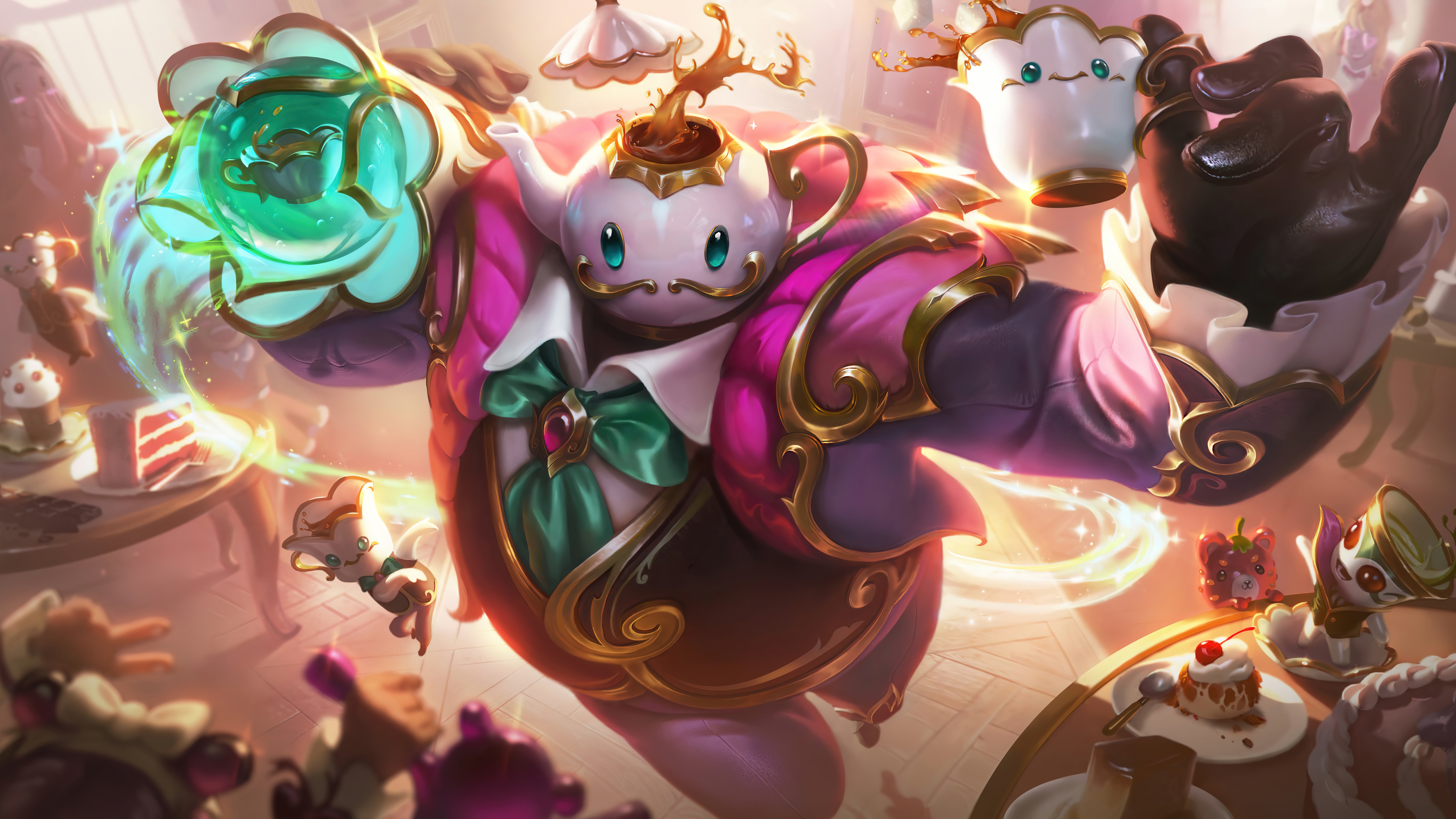 Cafe Cuties Bard League of Legends HD Wallpaper