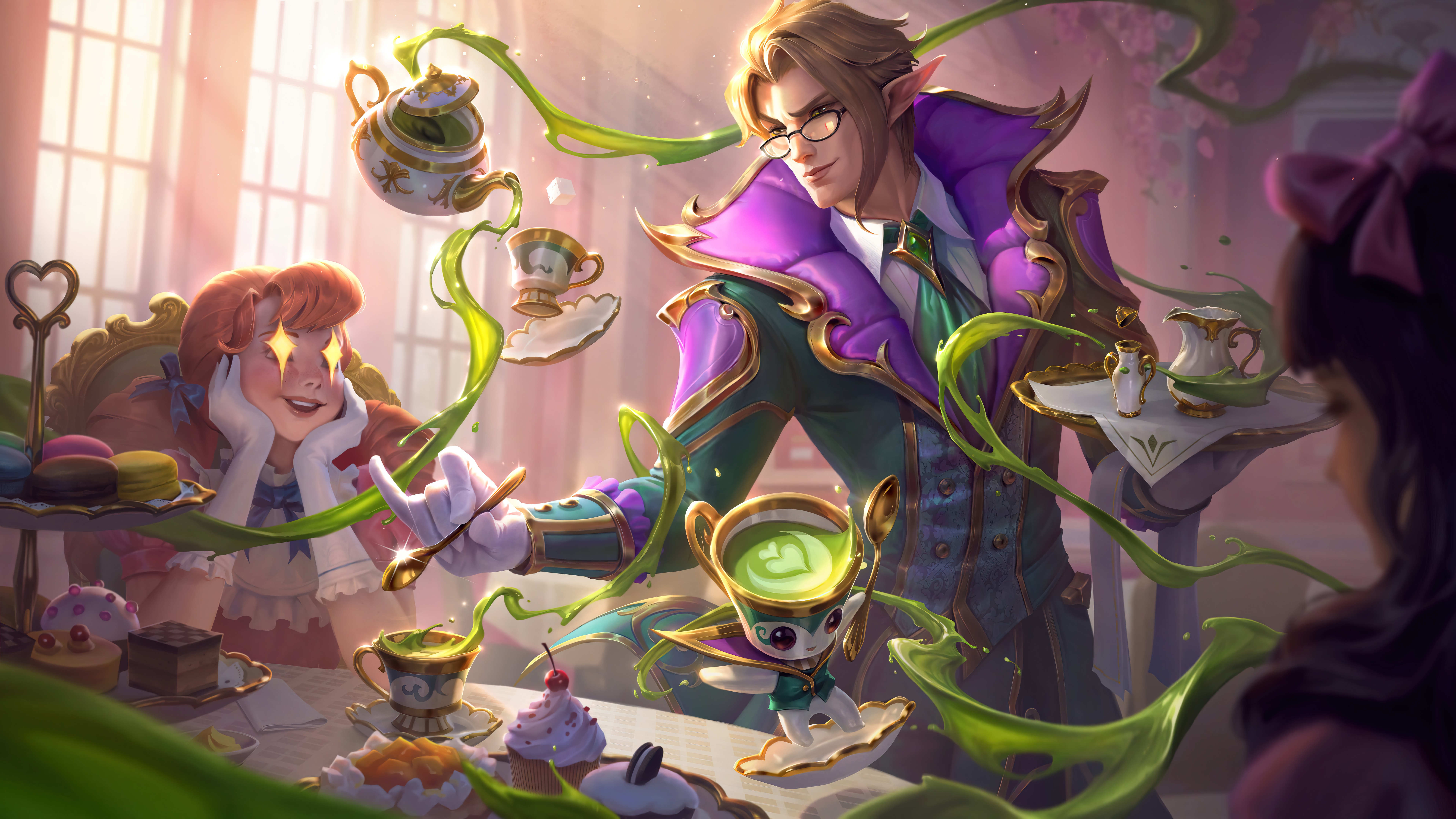 League of Legends Cafe Cuties Vladimir and Friends Tea Party HD Wallpaper