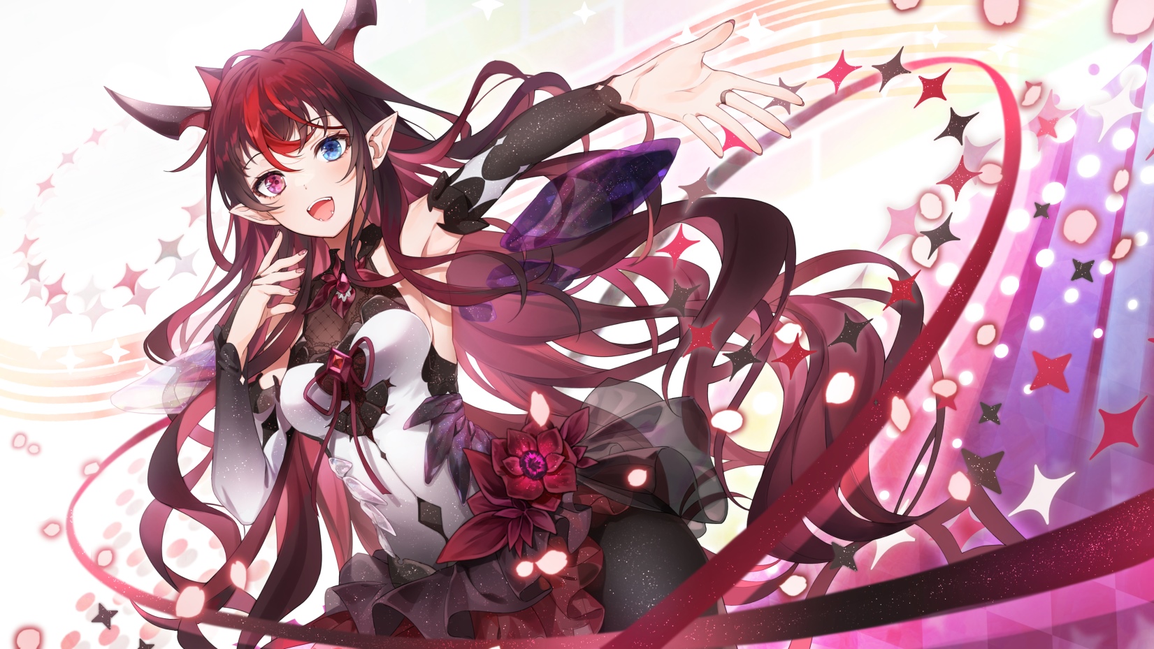 IRyS from Hololive with red and black hair HD Wallpaper