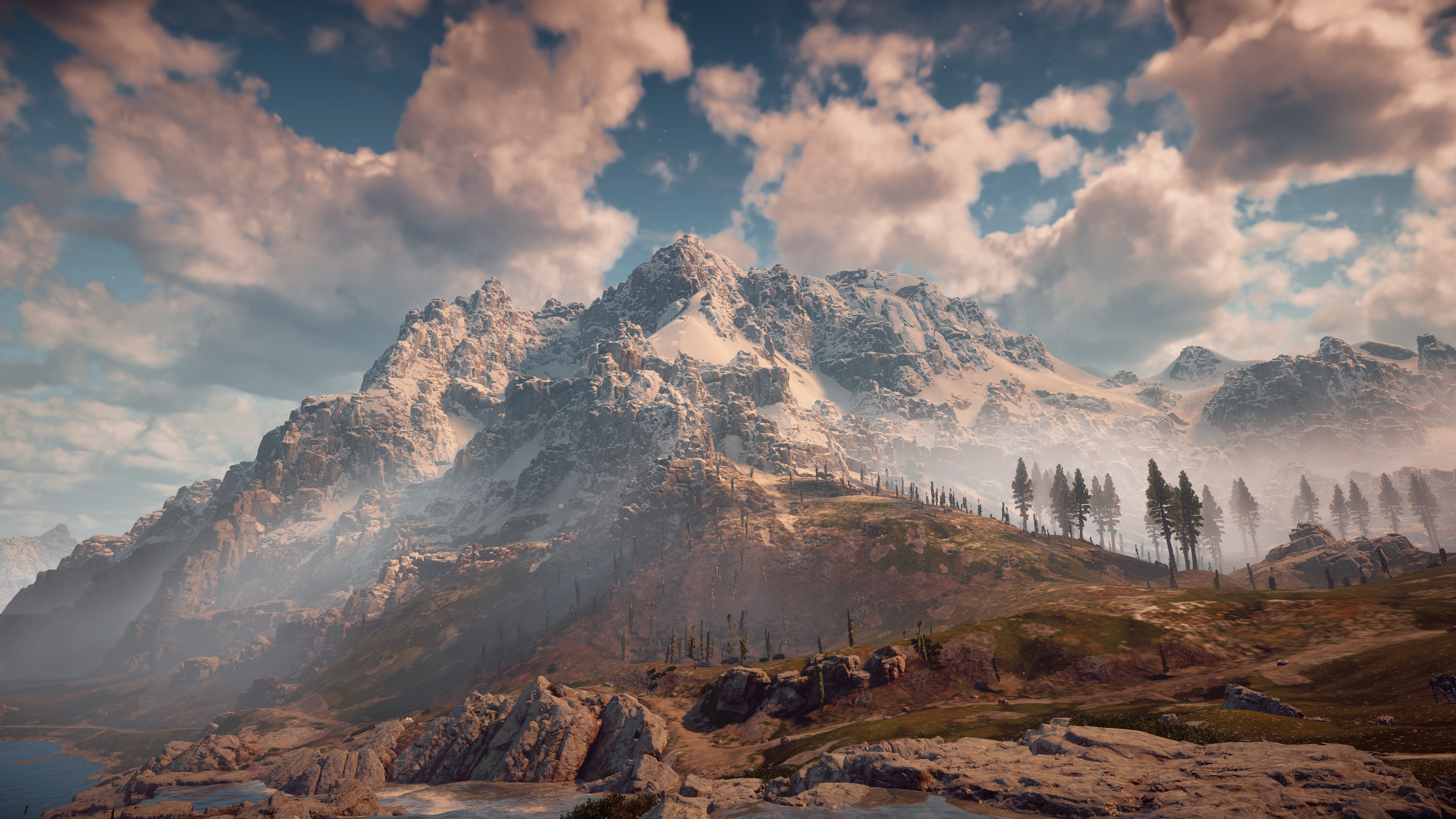 4K Horizon Zero Dawn Mountain Landscape HD Wallpaper