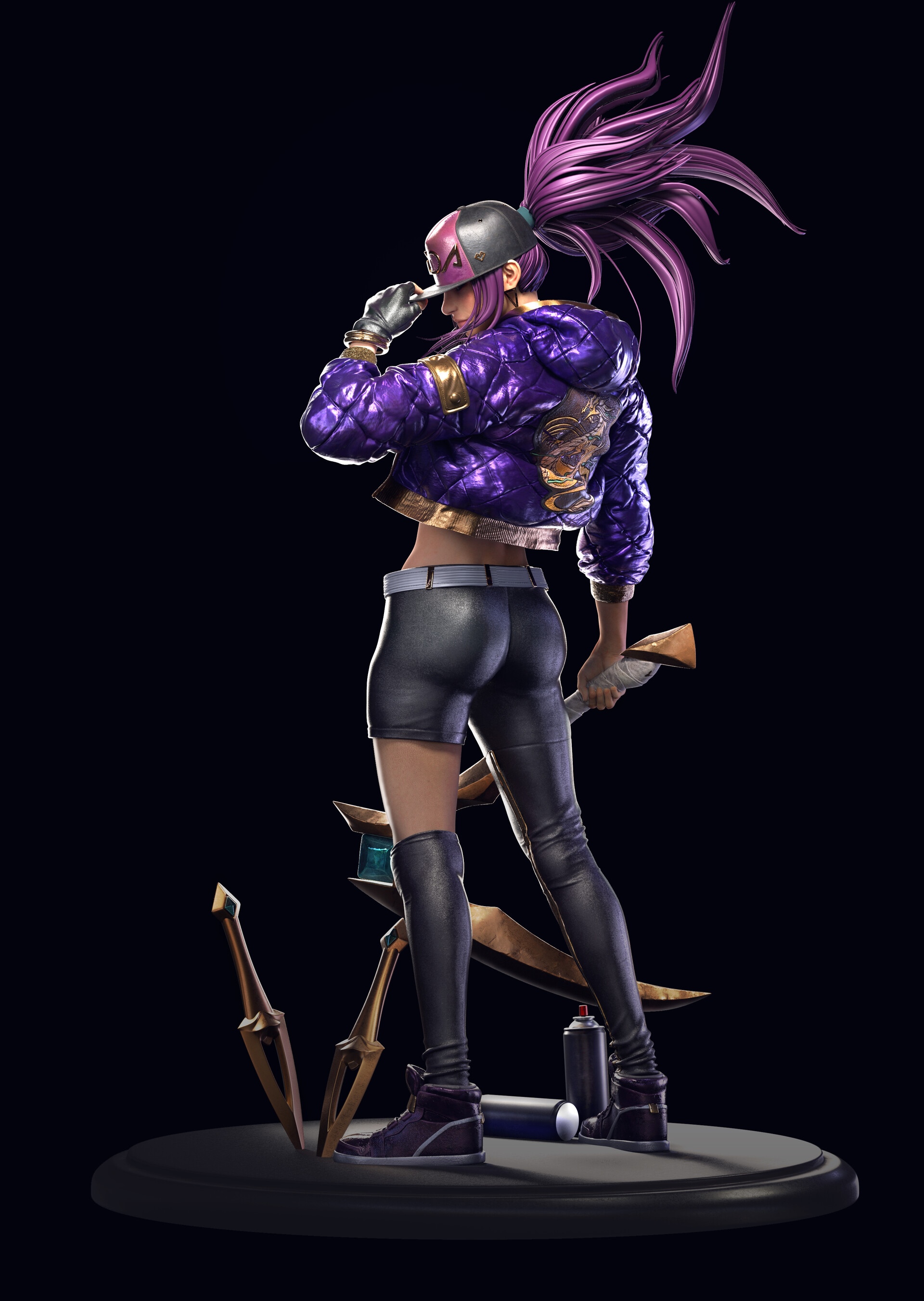 KDA Akali by TianYang Wang HD Phone Wallpaper