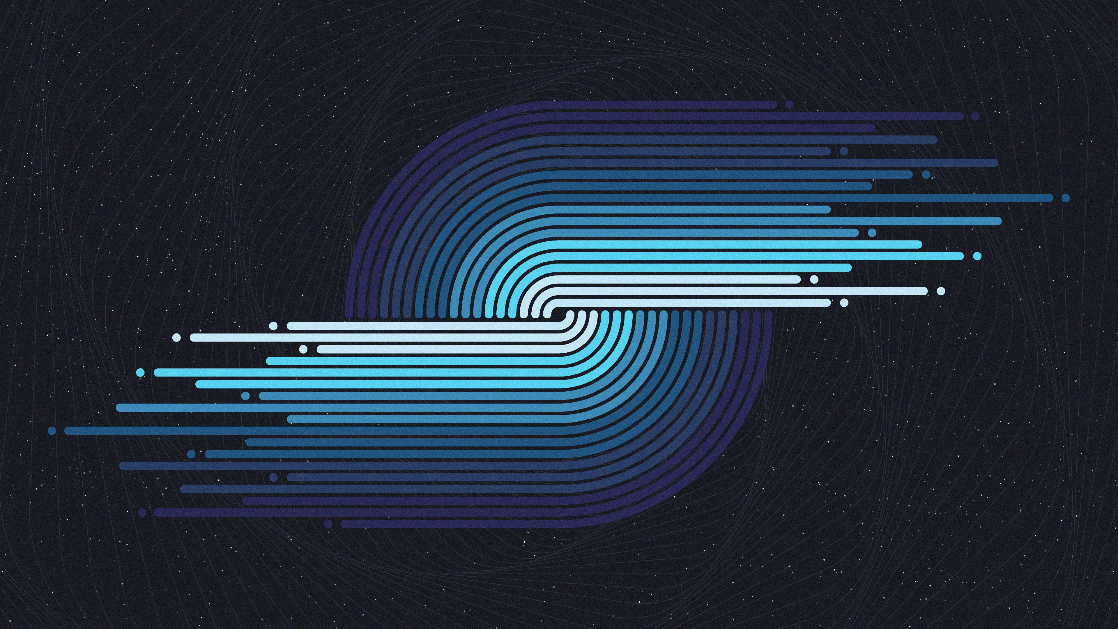 4K Retro Style Abstract Galaxy HD Wallpaper