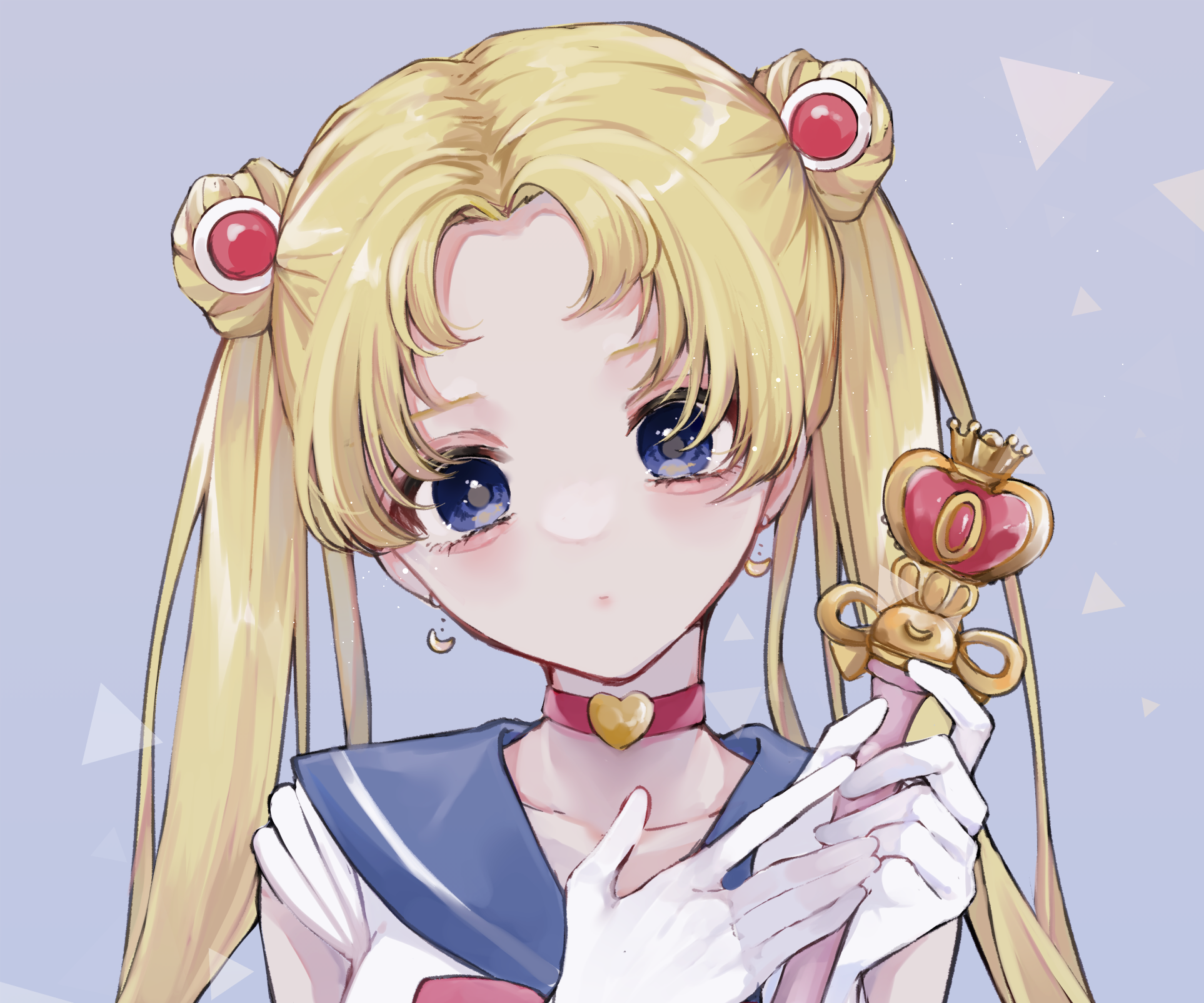 Sailor Moon holding her wand HD Wallpaper