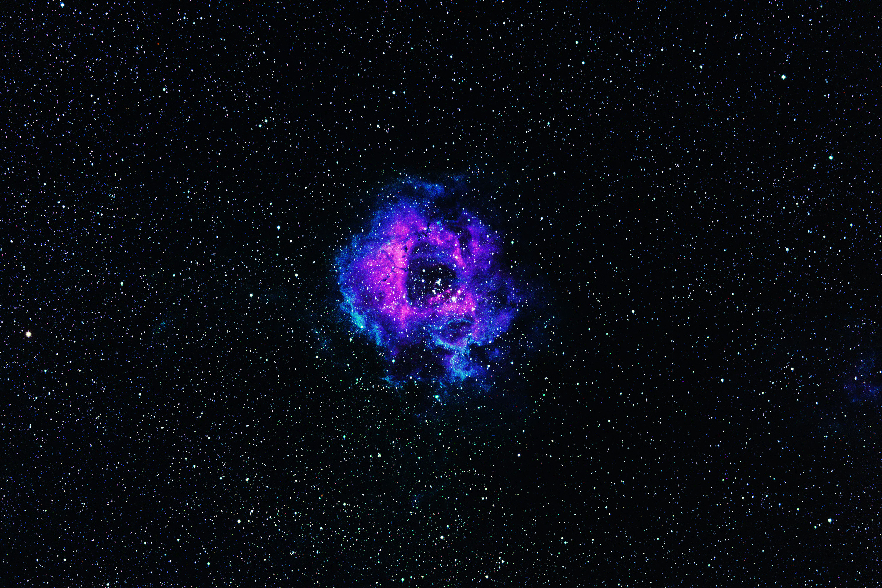 Rosette Nebula in Outer Space HD Wallpaper