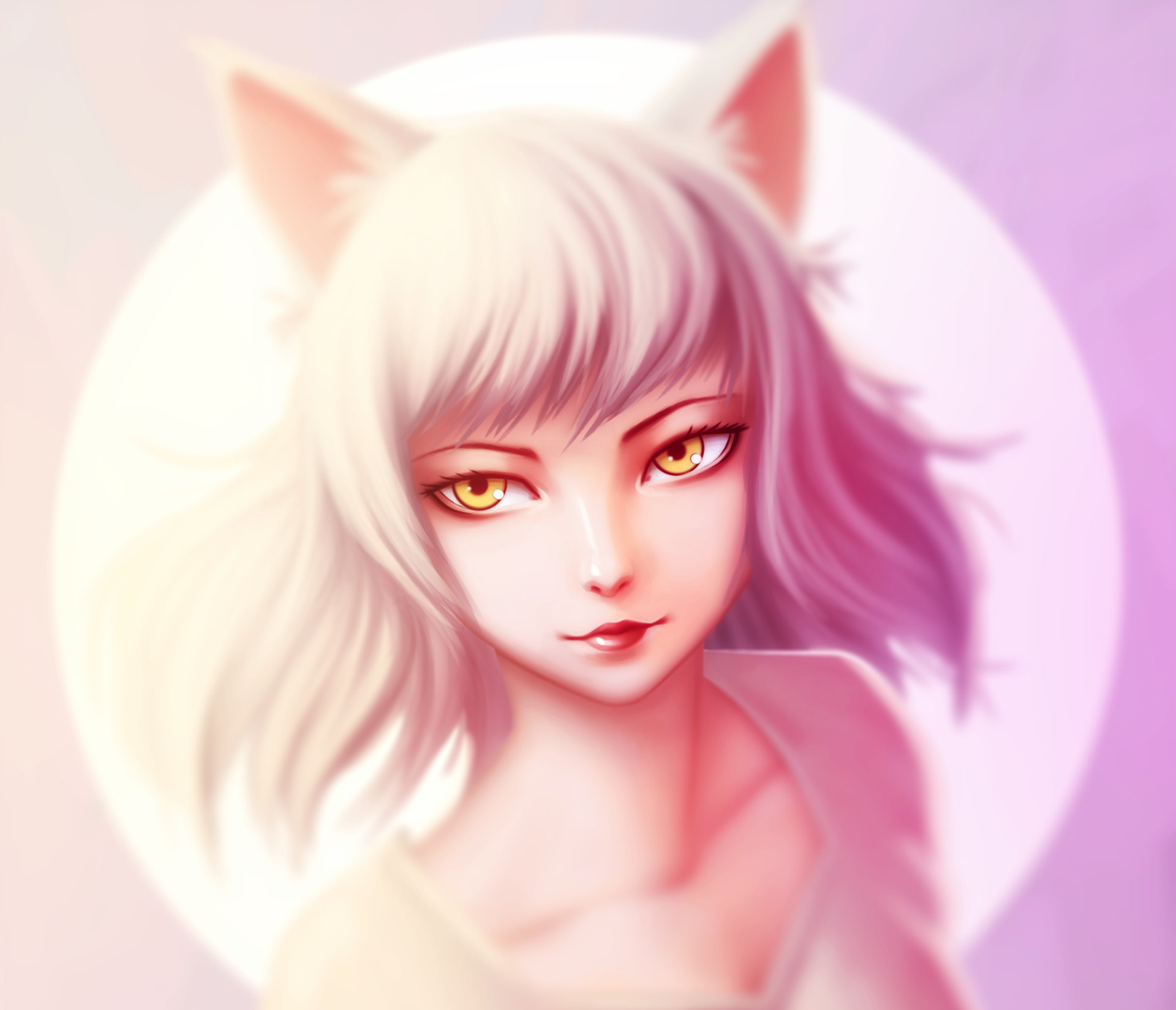Monogatari Black Hanekawa Anime Portrait HD Wallpaper