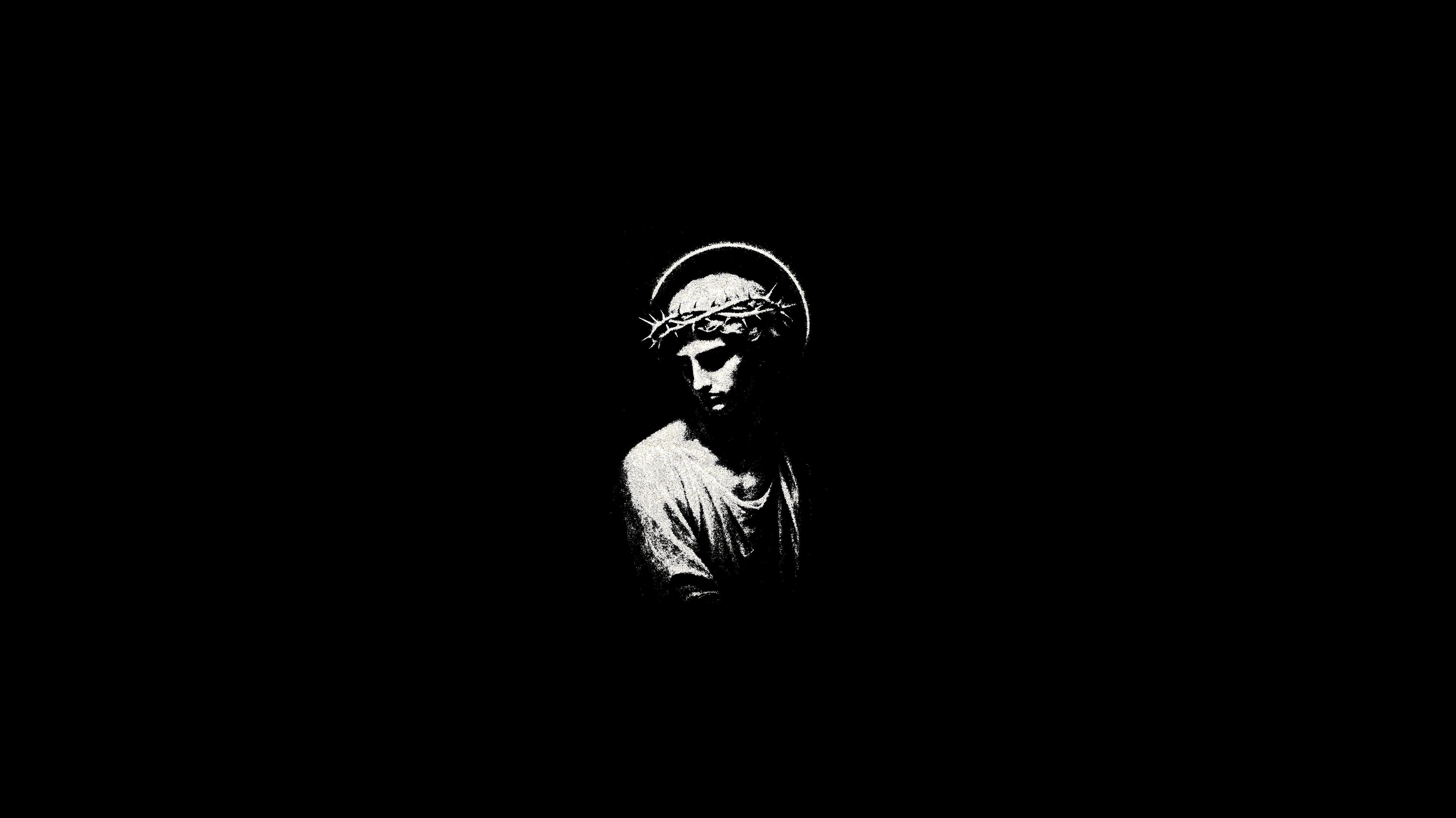 Jesus Christ with a crown of thorns HD Wallpaper