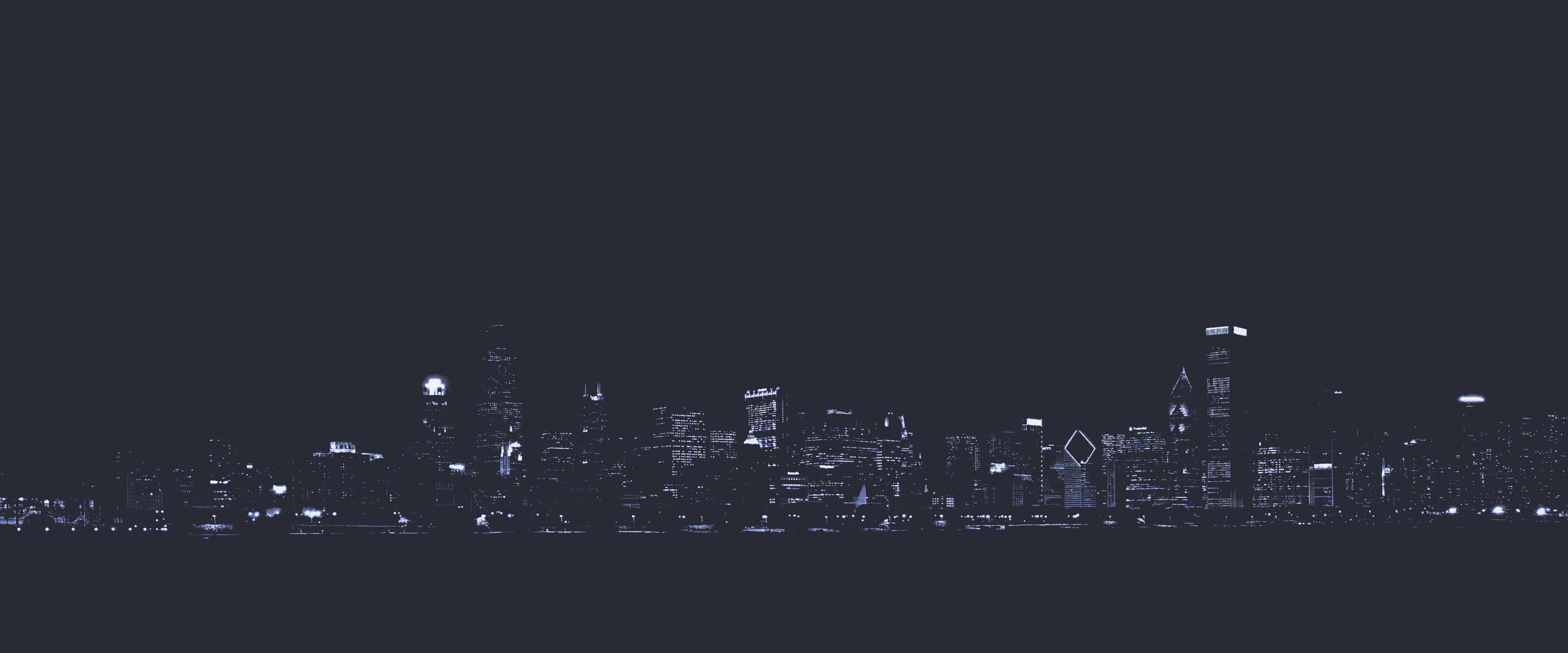 Chicago skyline at night HD Wallpaper