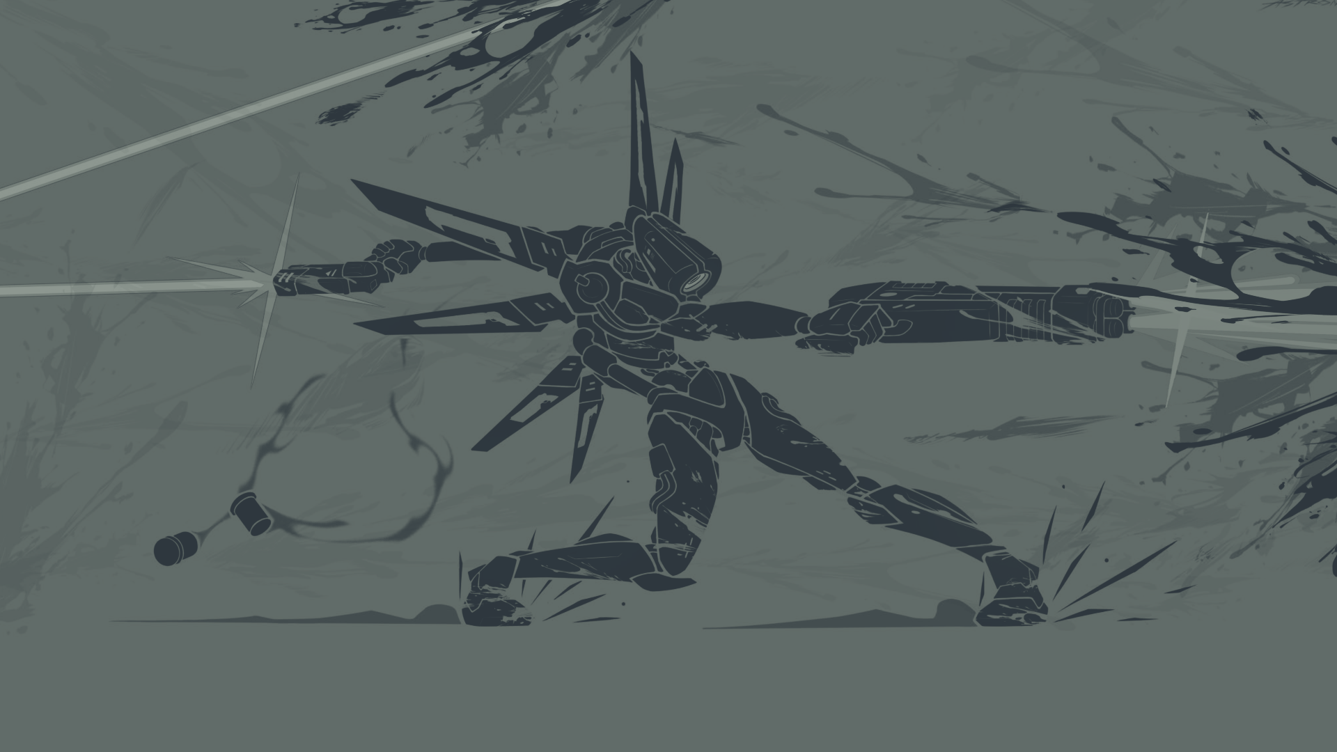 V1 (ULTRAKILL) dual wielding weapons HD Wallpaper