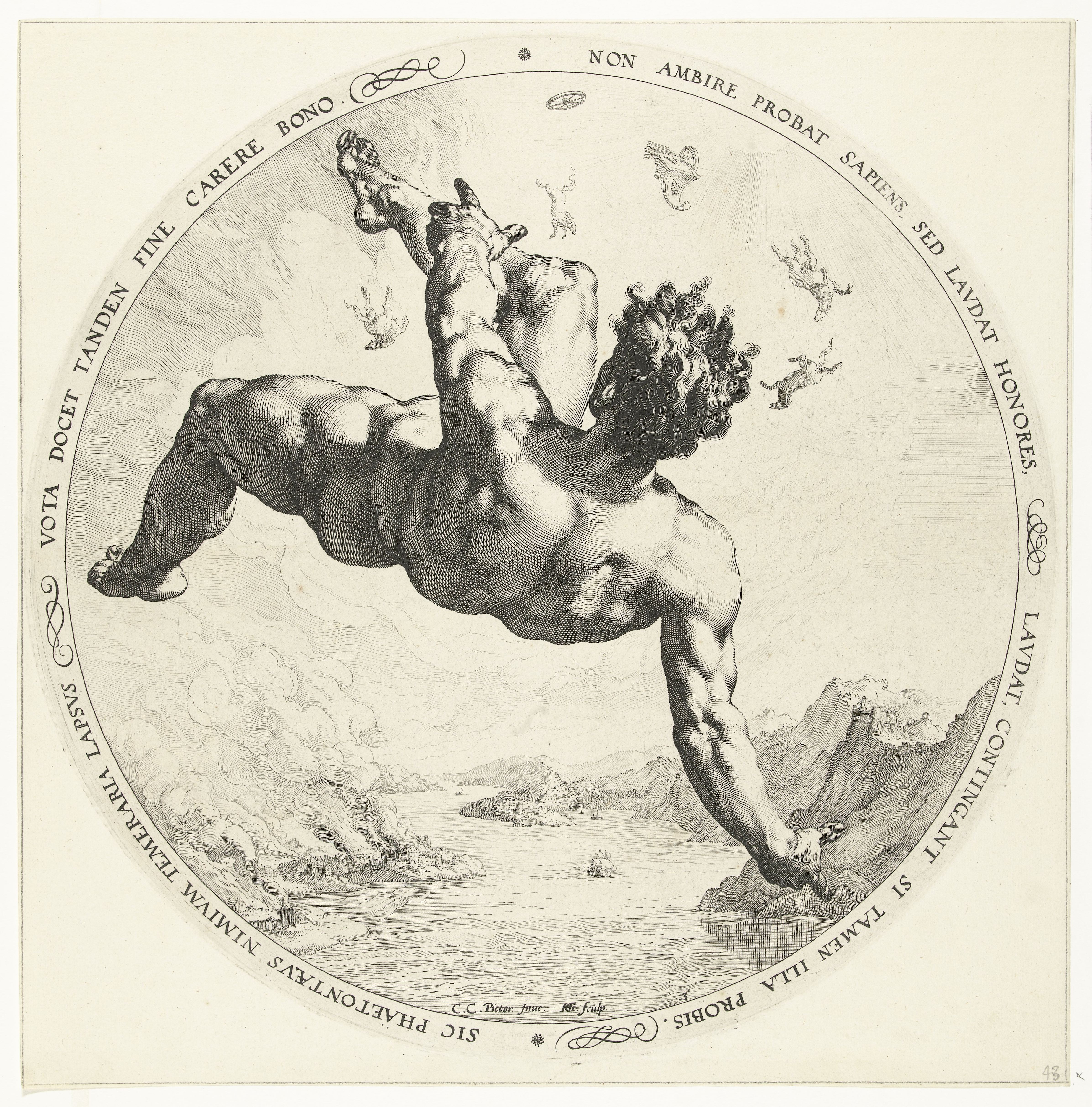 Phaethon falling from the sky HD Wallpaper