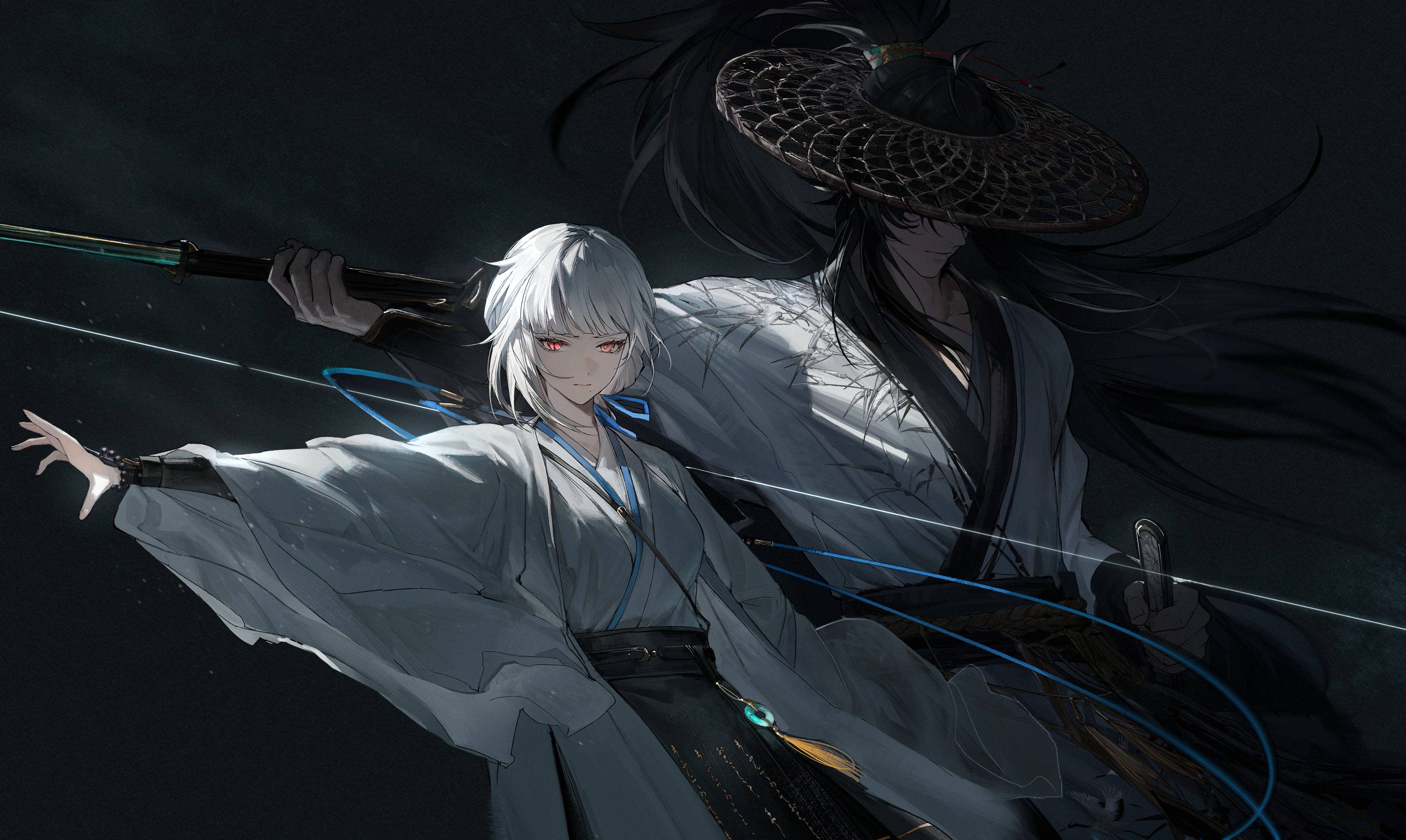 Wuthering Waves Qiuyuan and Sanhua illustration HD Wallpaper