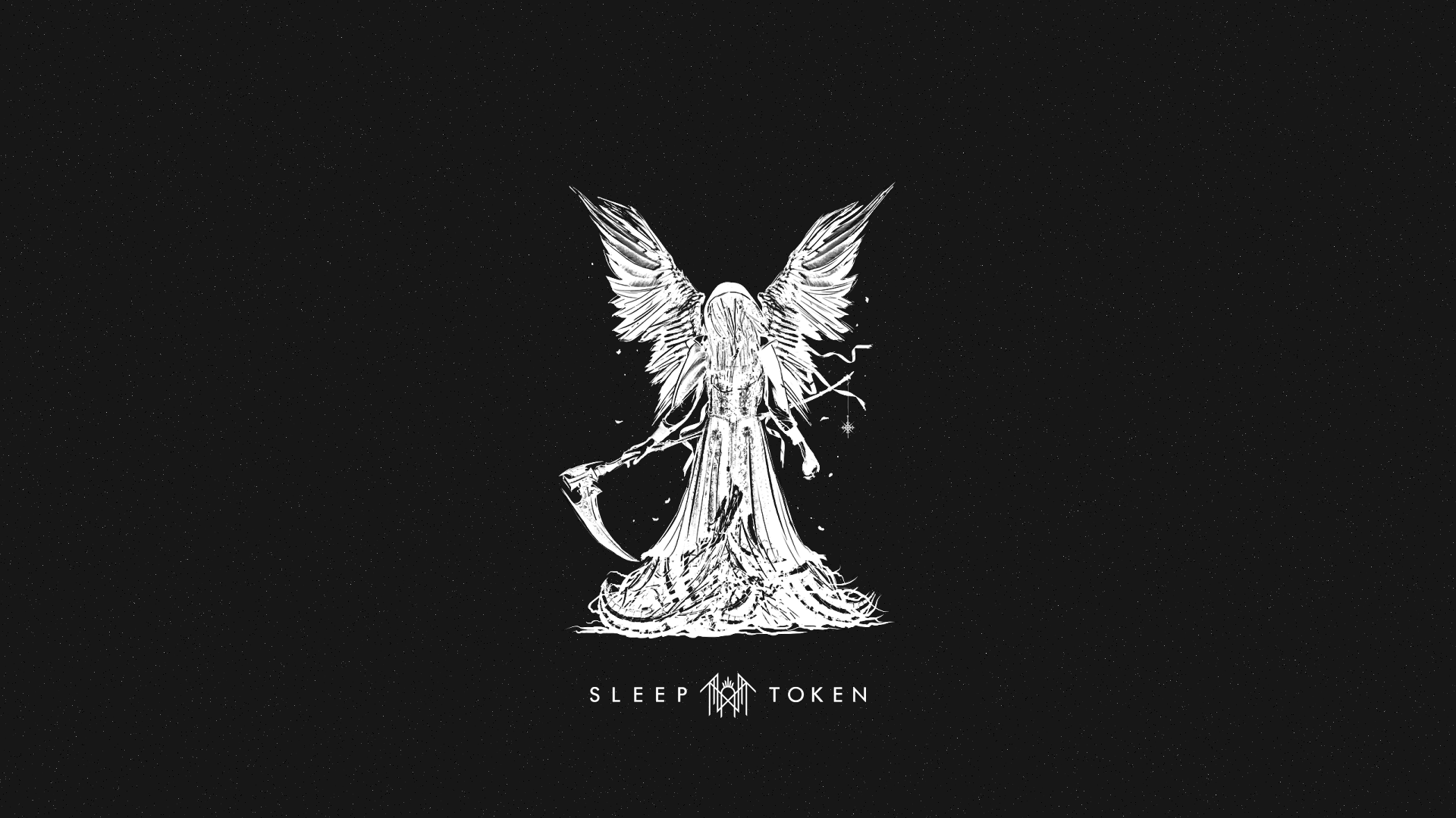 Sleep Token band logo with angel and scythe HD Wallpaper