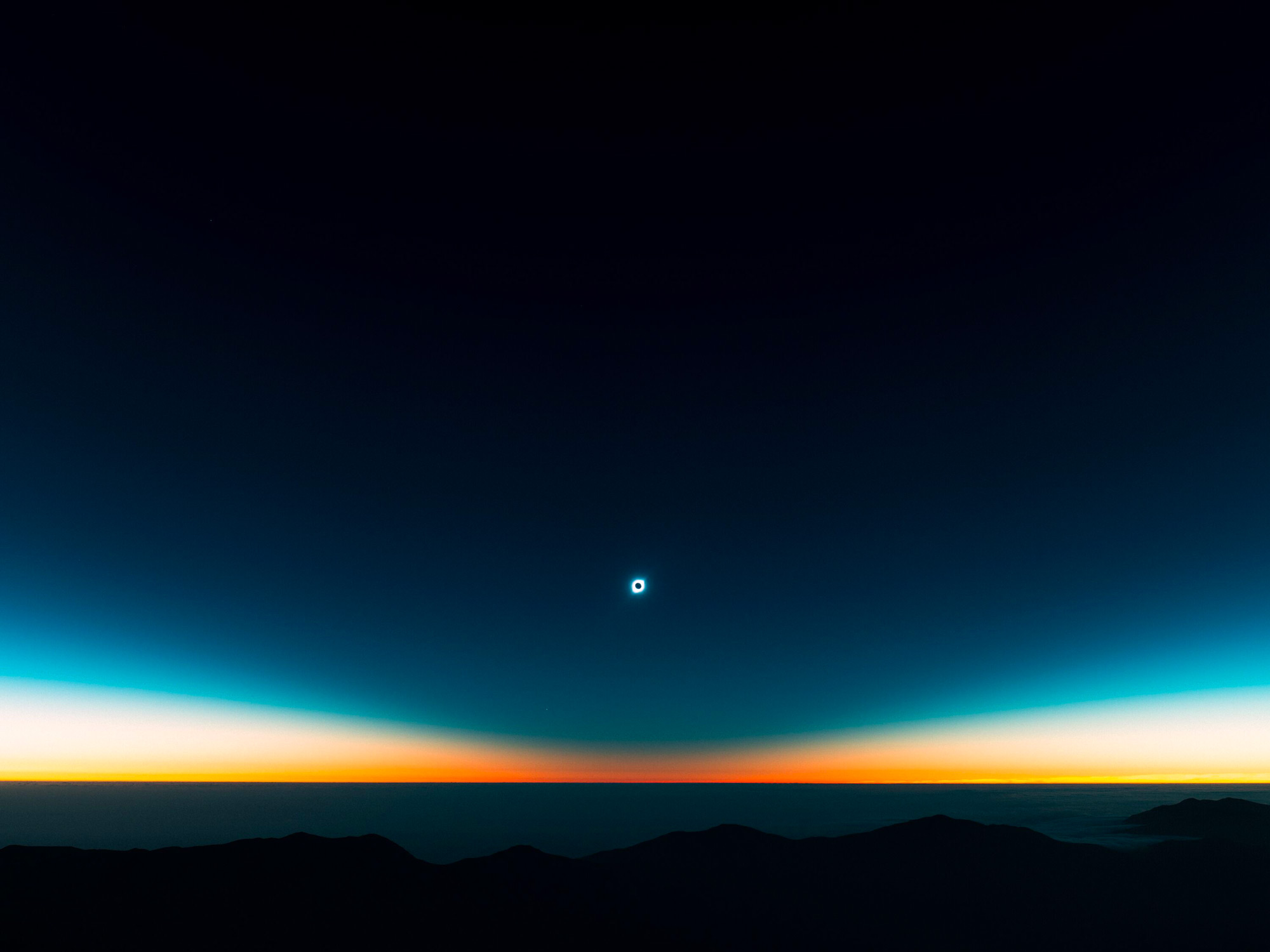 Solar Eclipse Over Wyoming Landscape HD Wallpaper