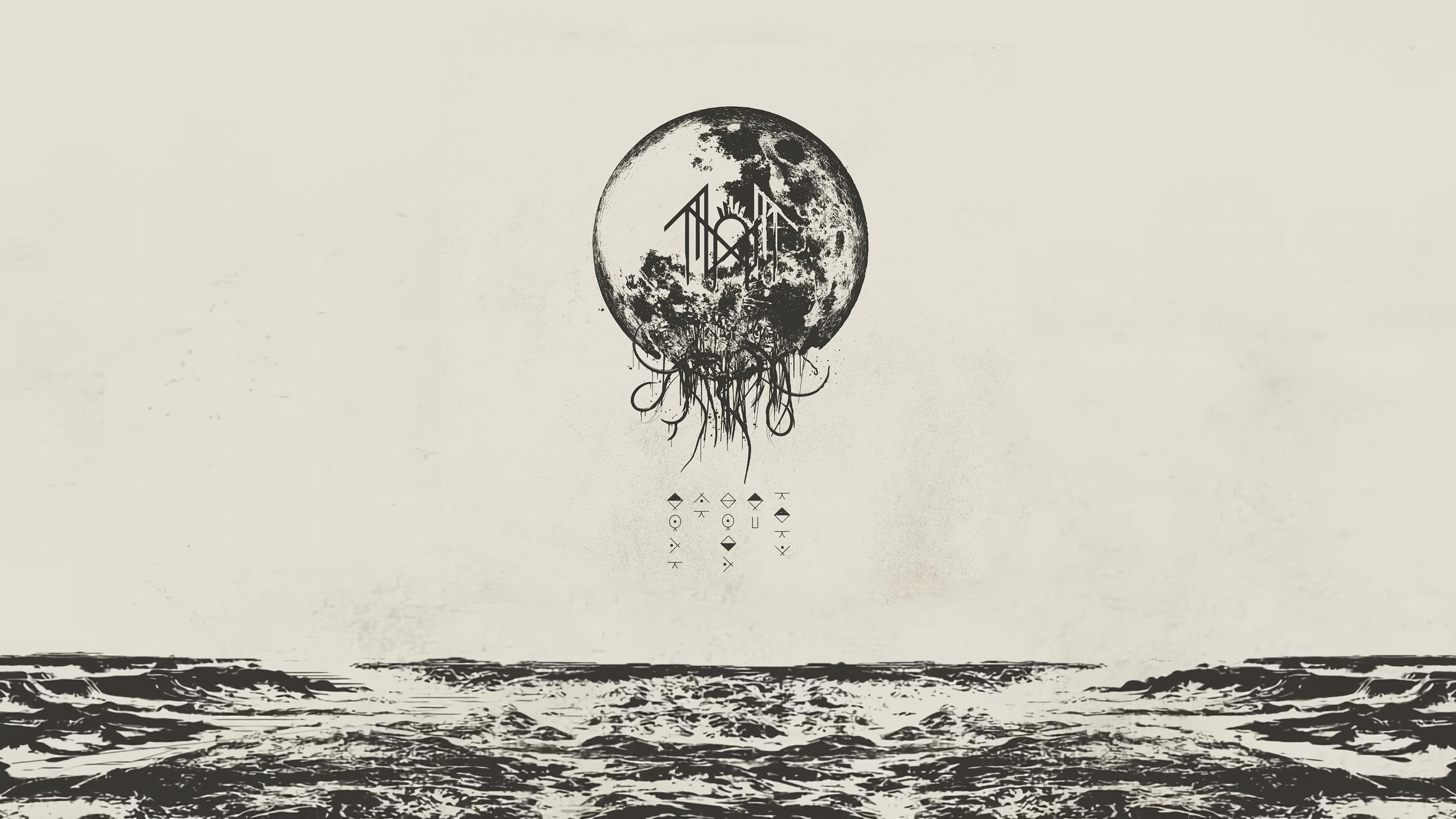 Sleep Token logo with moon and tentacles over water HD Wallpaper