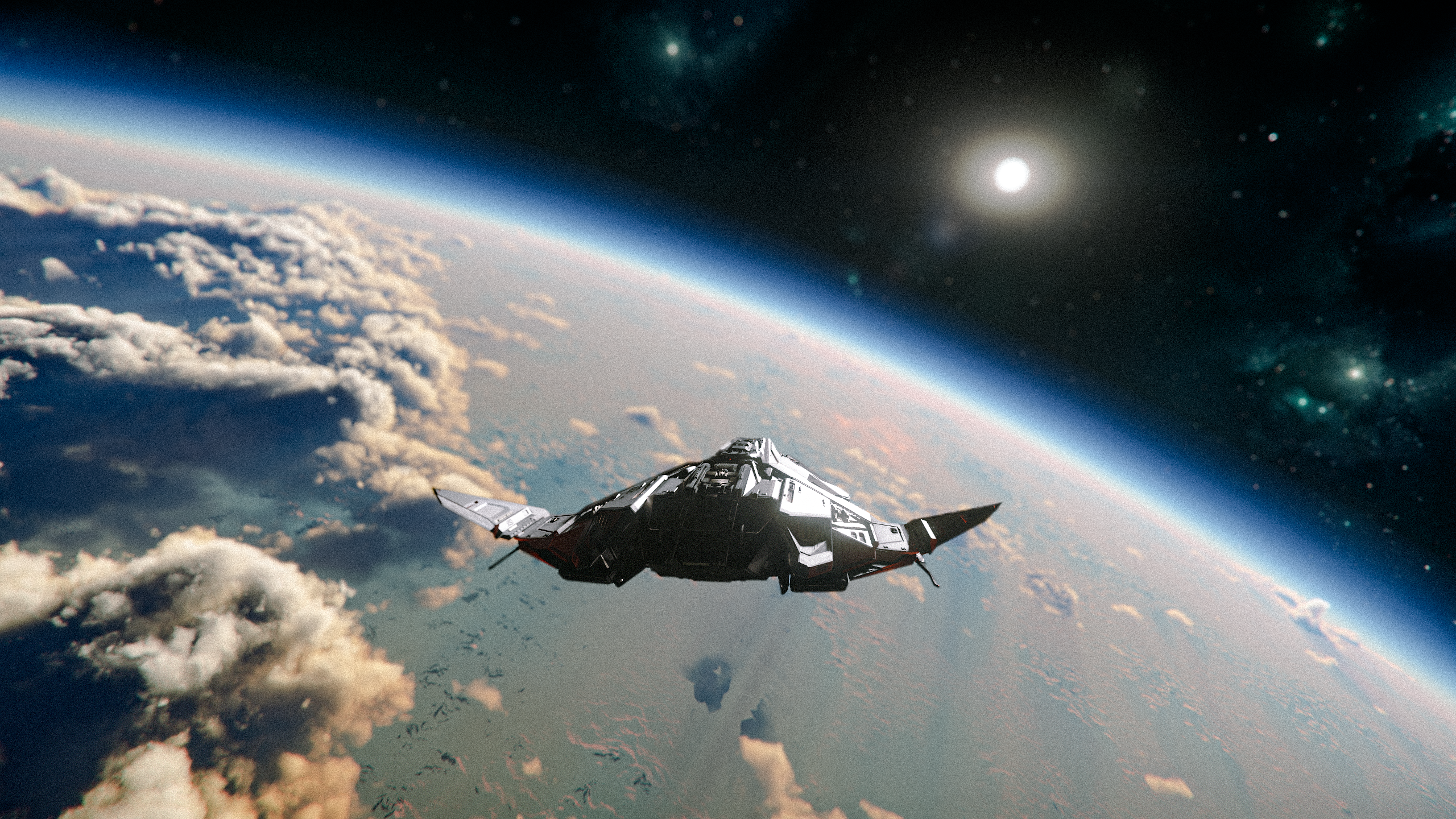 Star Citizen RSI Zeus MKII CL spaceship above planet HD Wallpaper