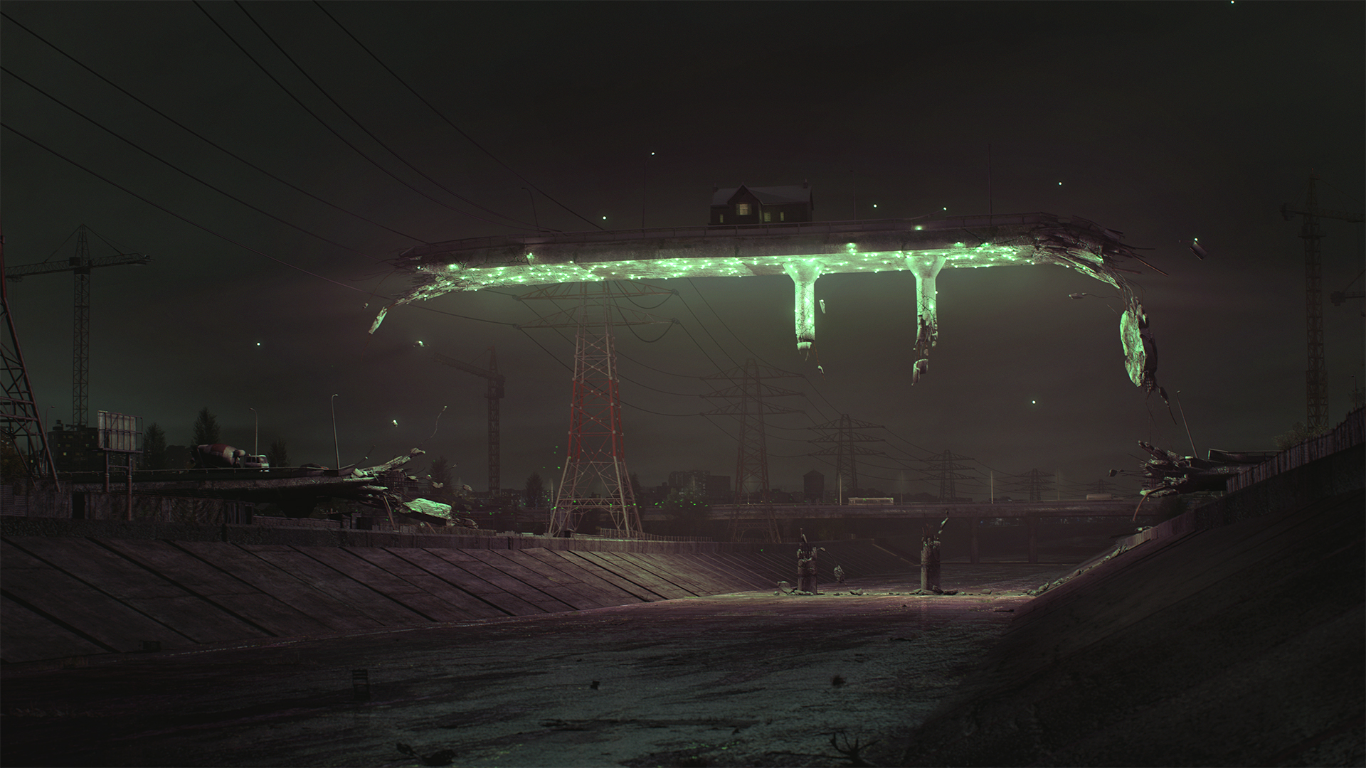 Garrys Mod Anomaly in a dark industrial setting HD Wallpaper