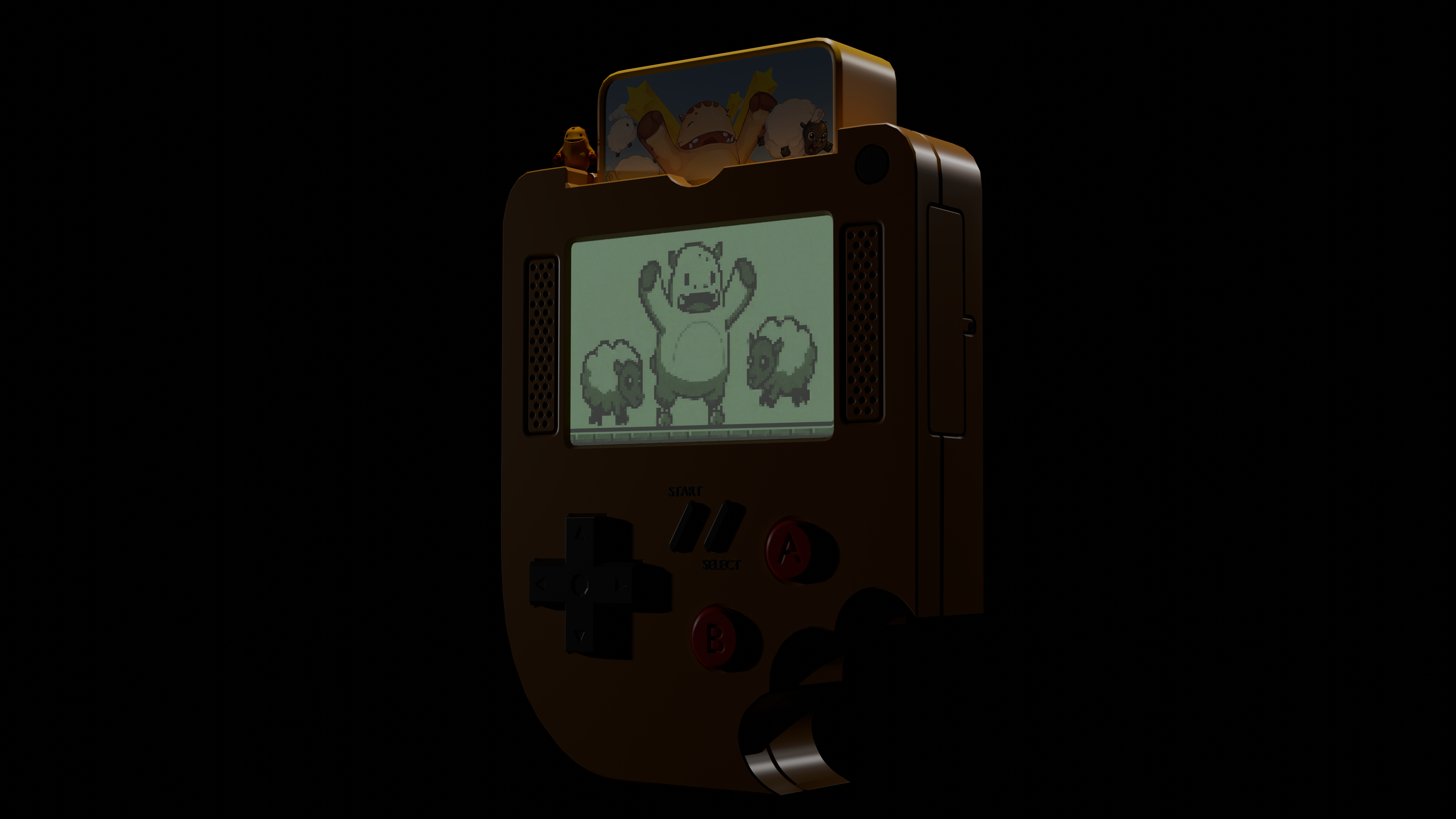 Nintendo Game Boy with Pokemon cartridge HD Wallpaper
