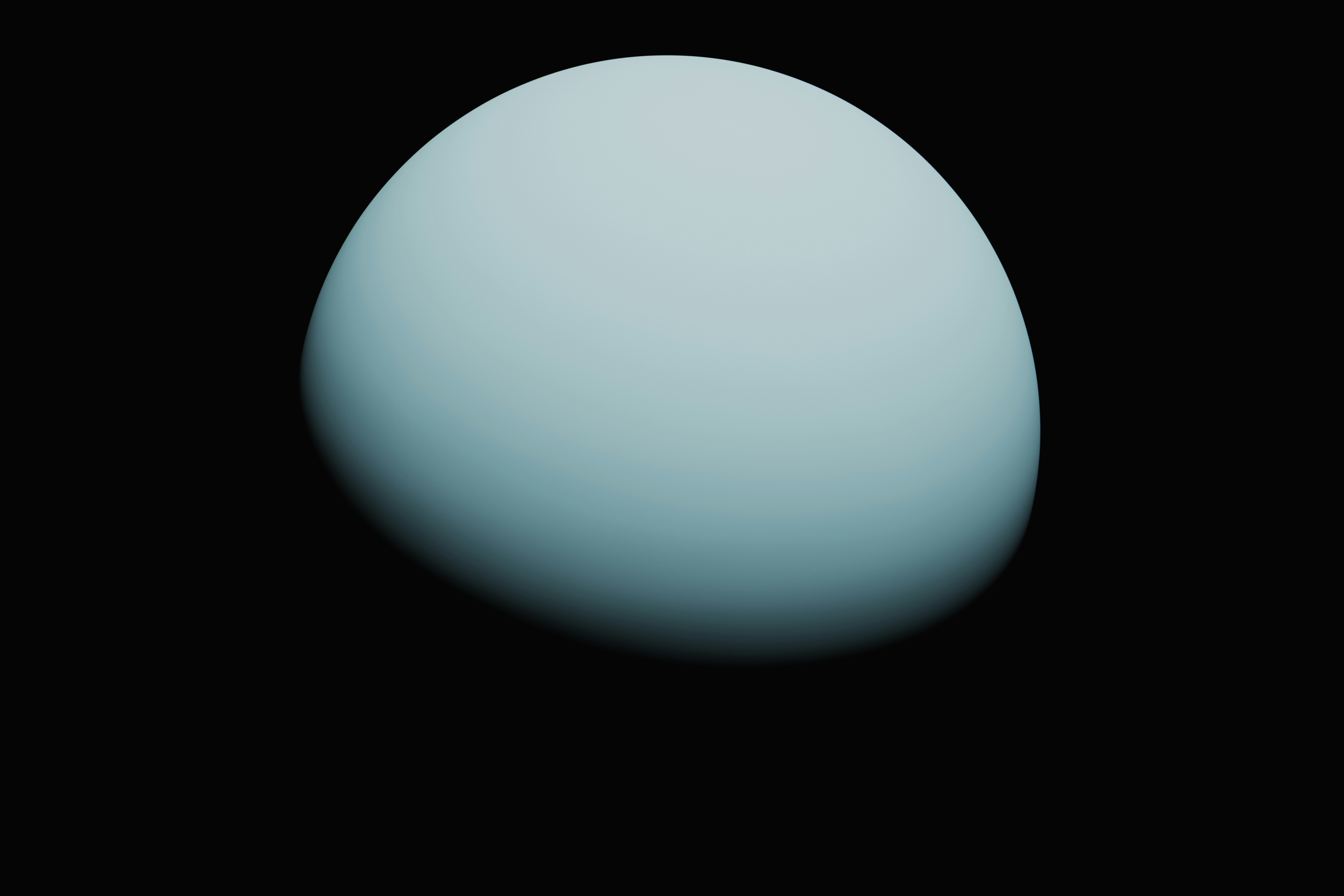 A minimalist depiction of a pale blue planet against a dark background. HD Wallpaper