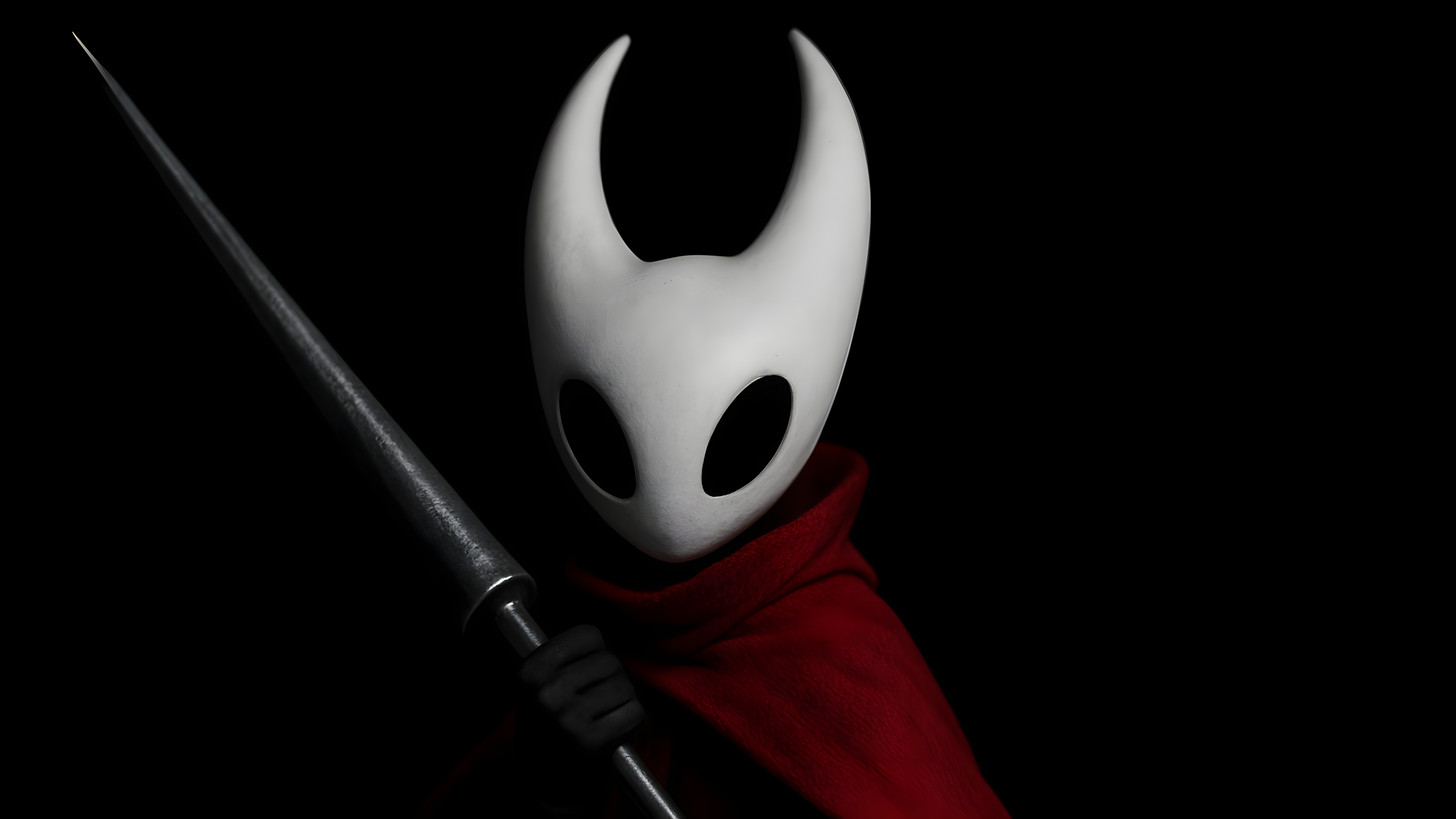 Hornet from Hollow Knight with a sword HD Wallpaper