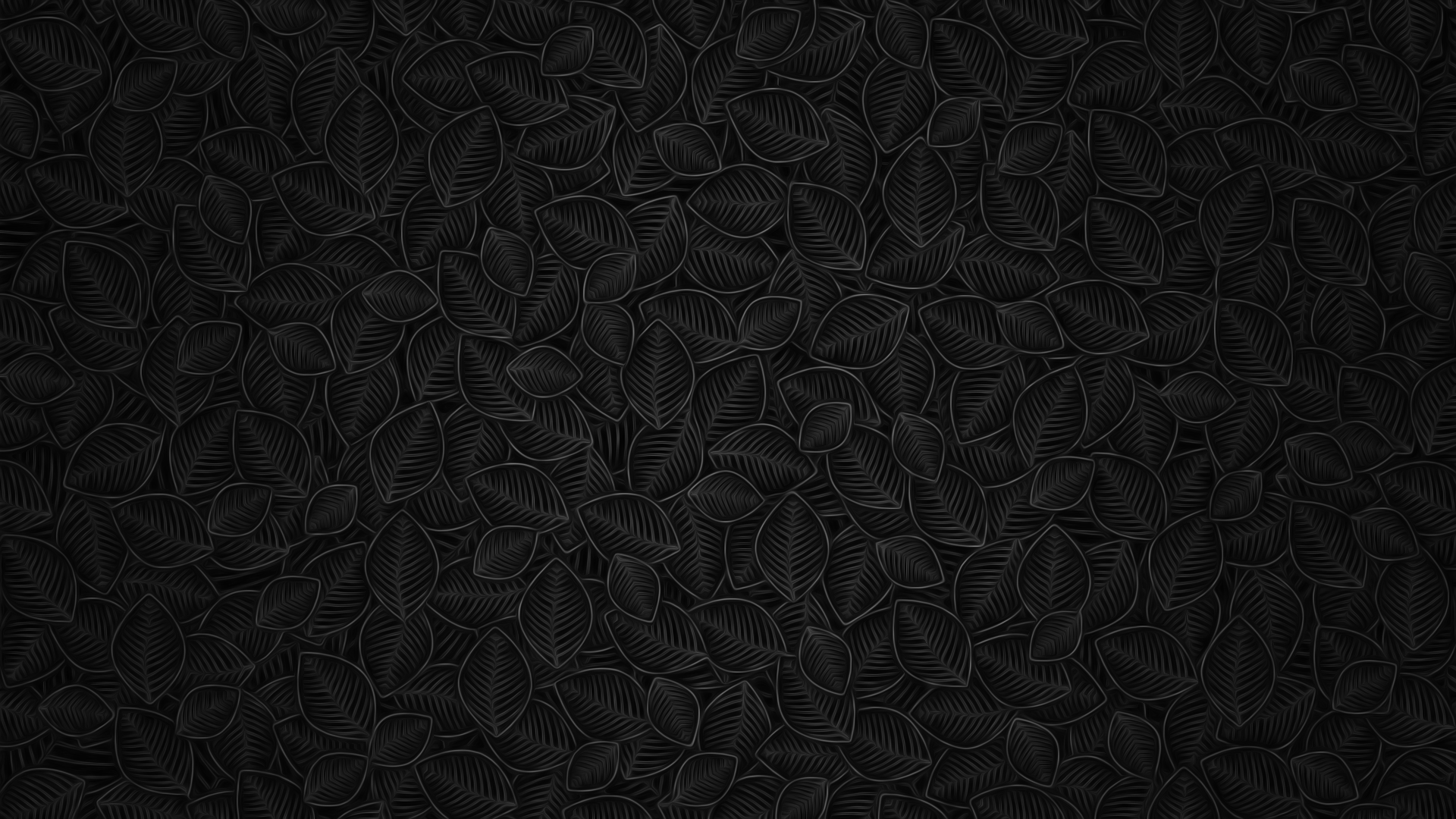 Dark abstract pattern of overlapping leaves HD Wallpaper