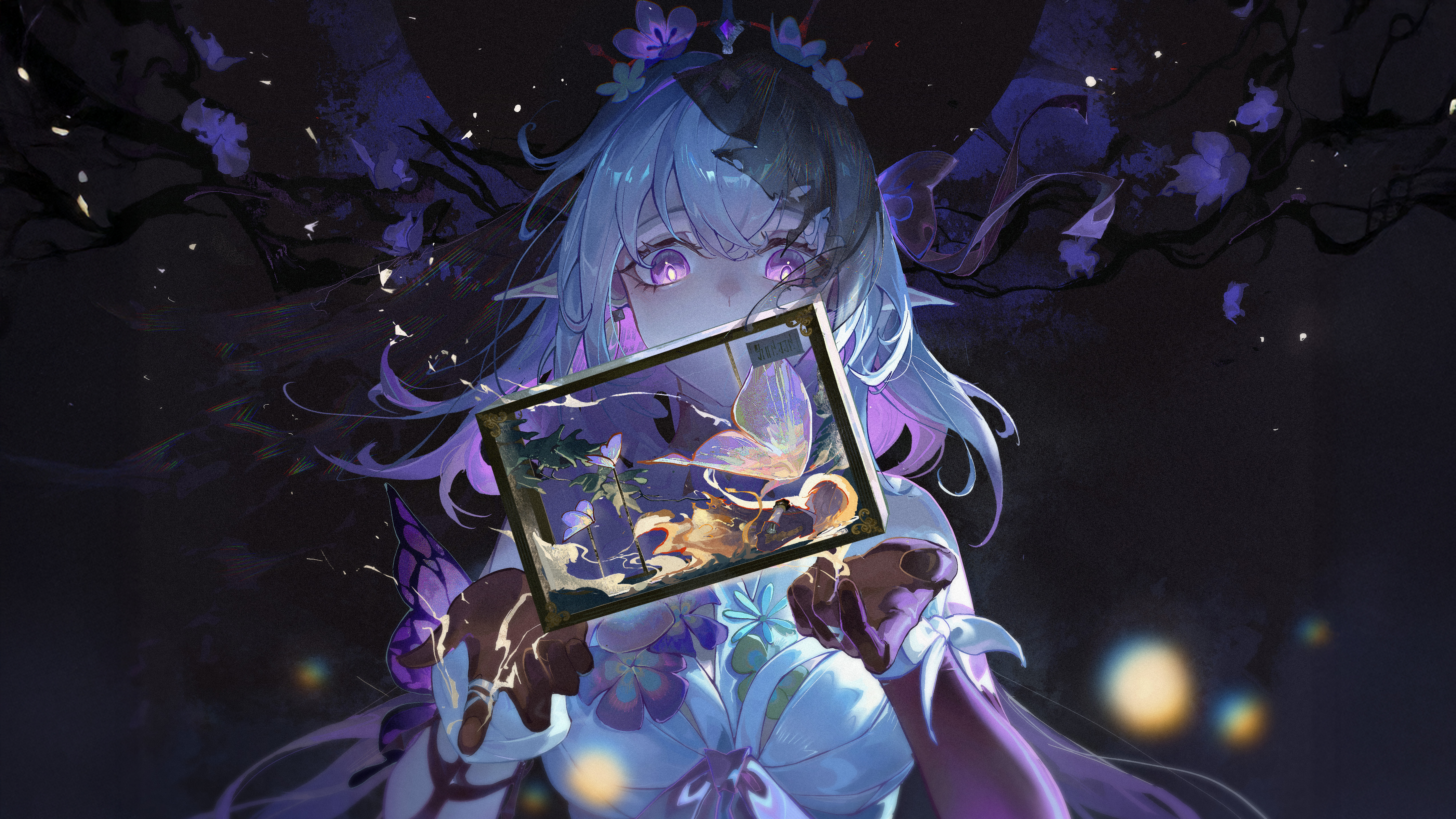 Castorice from Honkai: Star Rail holding a picture frame HD Wallpaper