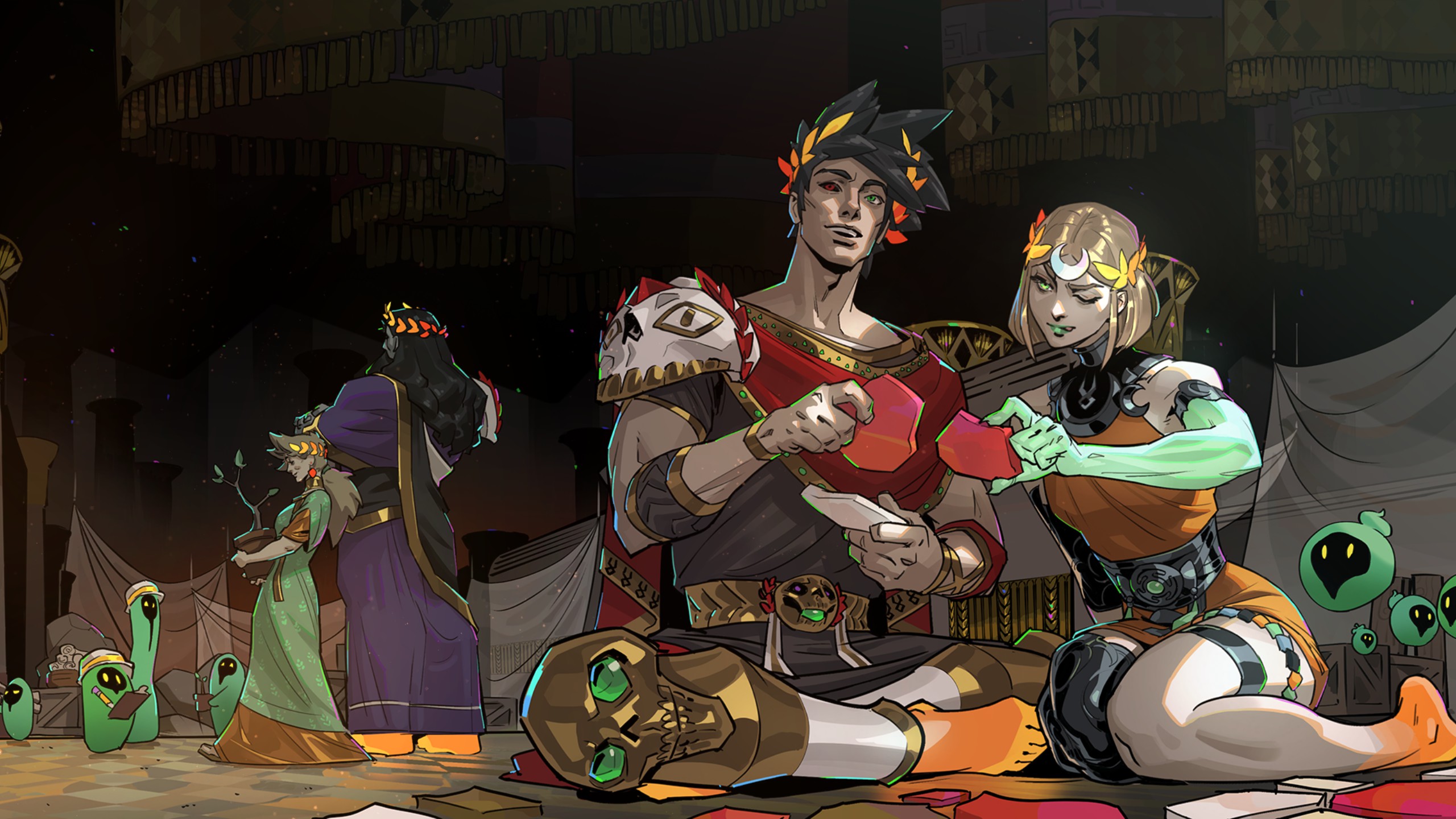 Melinoe and Zagreus in Hades II HD Wallpaper
