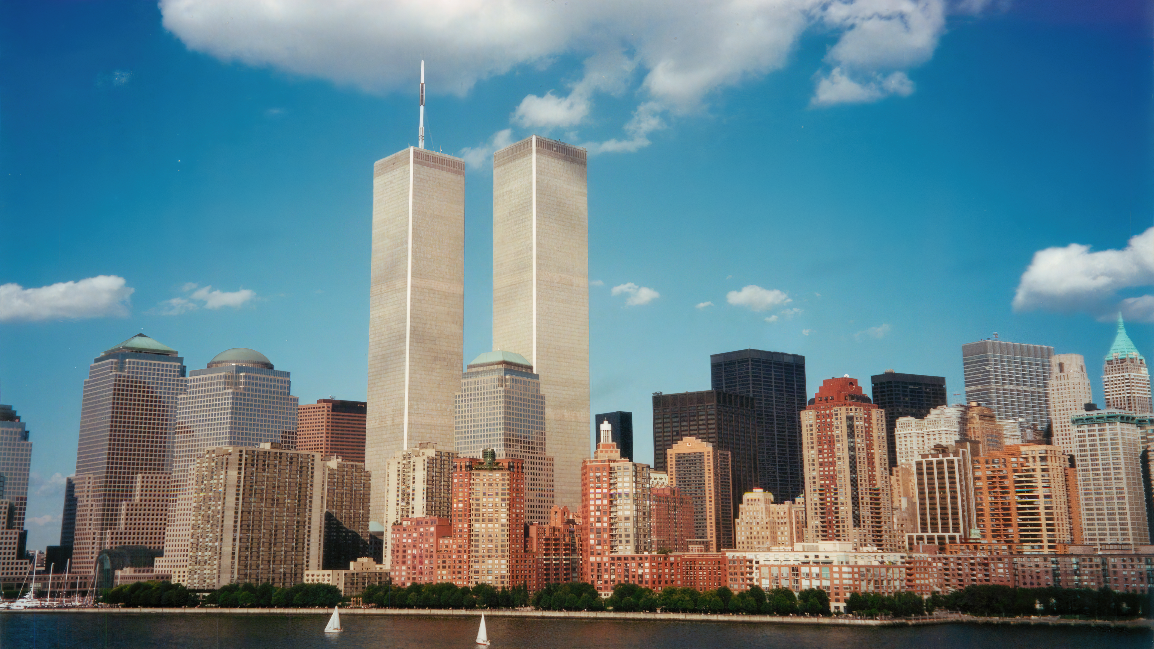 The Twin Towers of the World Trade Center in New York City HD Wallpaper