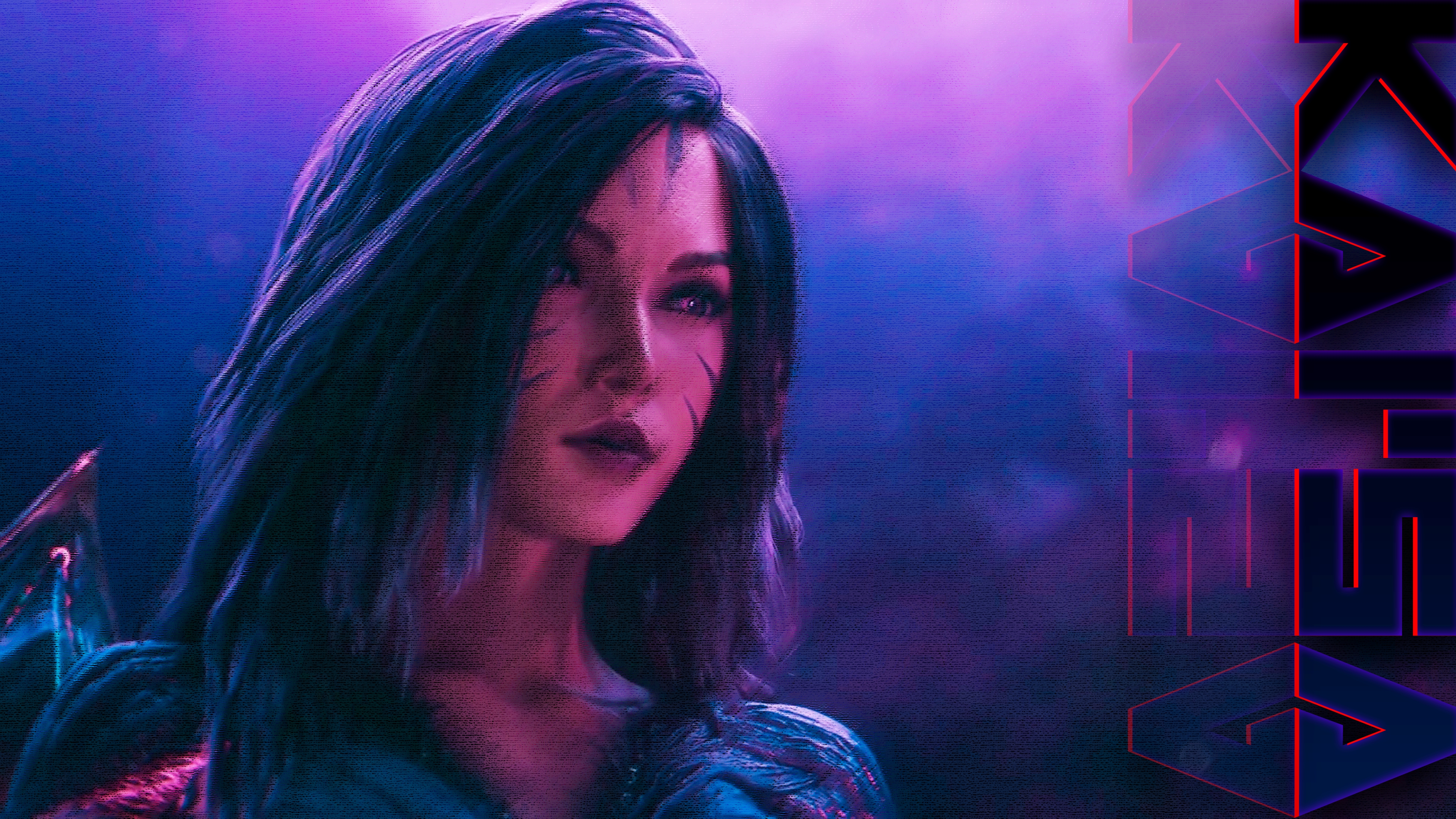 KaiSa from League of Legends in digital art HD Wallpaper