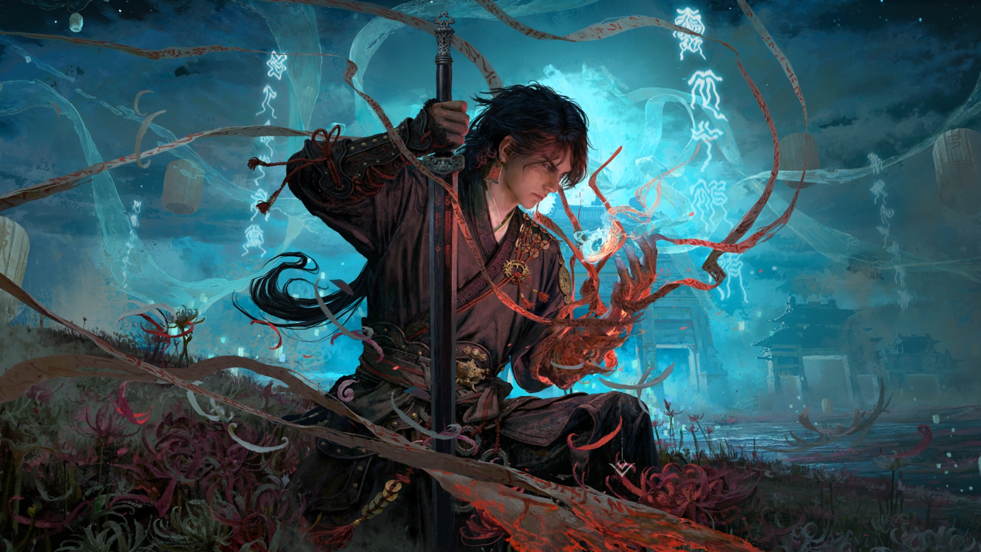 Aurogon Shanghai Gujian Qitan Warrior with Sword HD Wallpaper