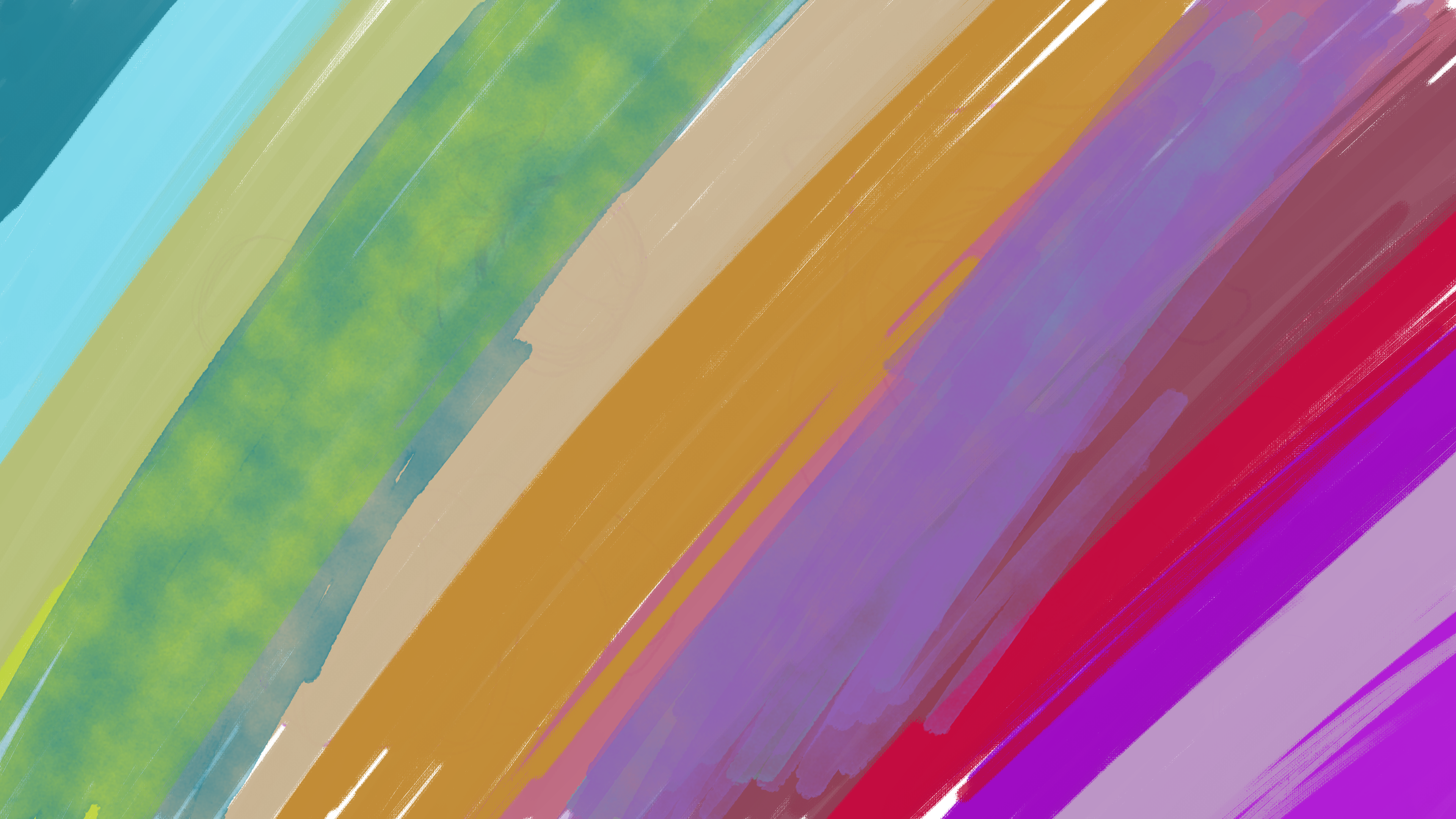Abstract colorful brush strokes in diagonal lines HD Wallpaper