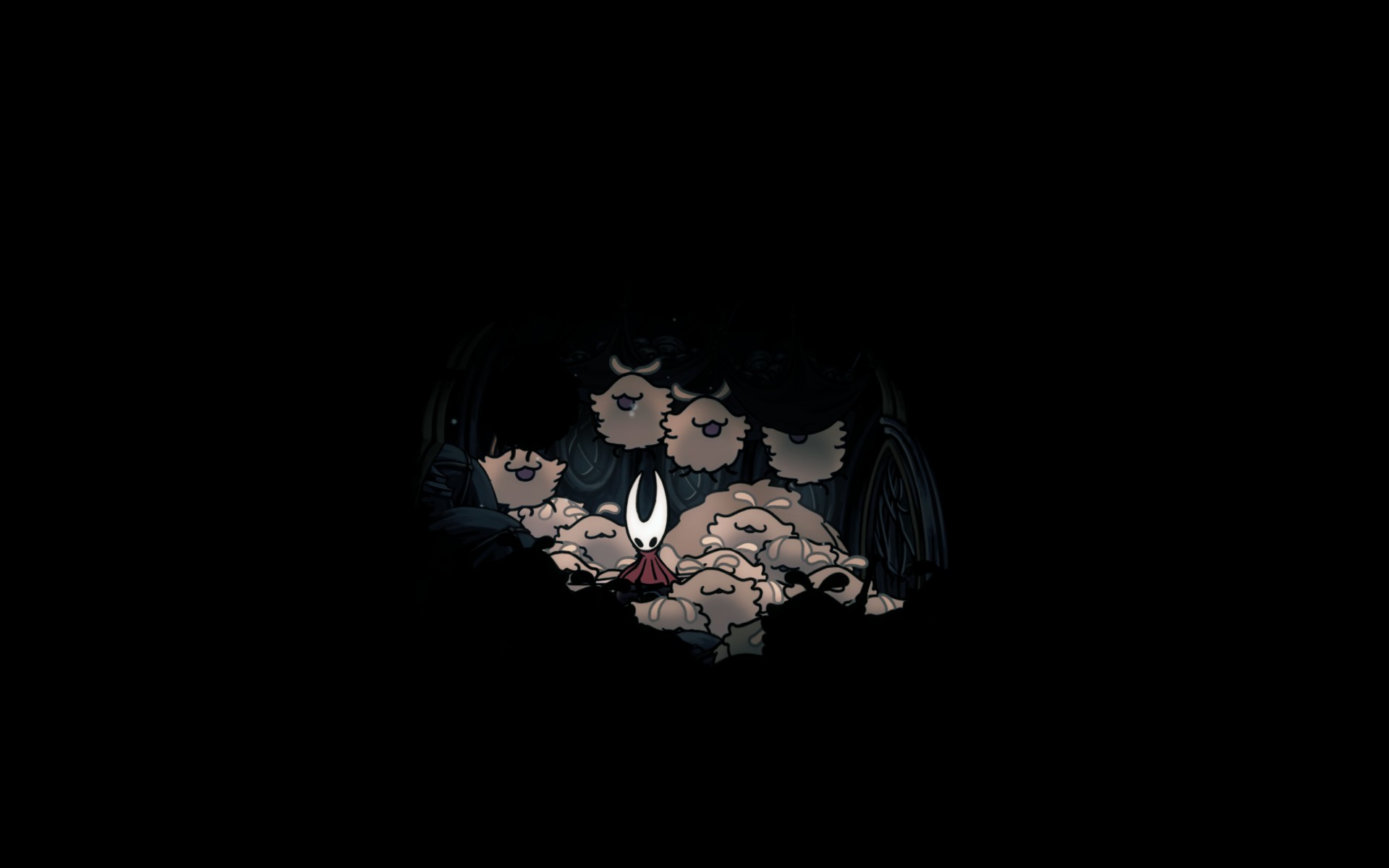Hollow Knight: Silksong Hornet surrounded by enemies HD Wallpaper