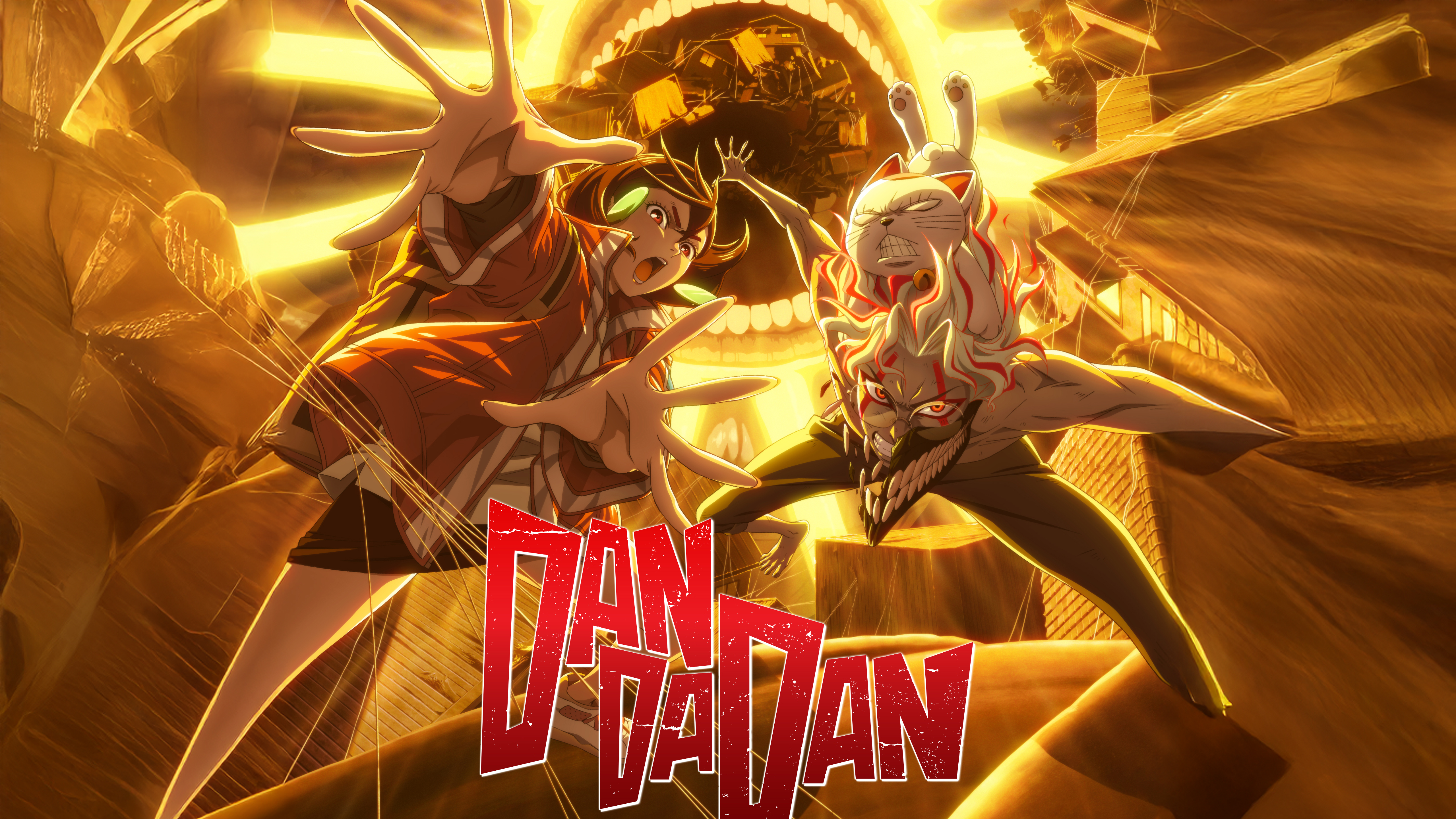 Dandadan: Momo Ayase and Ken Takakura HD Wallpaper