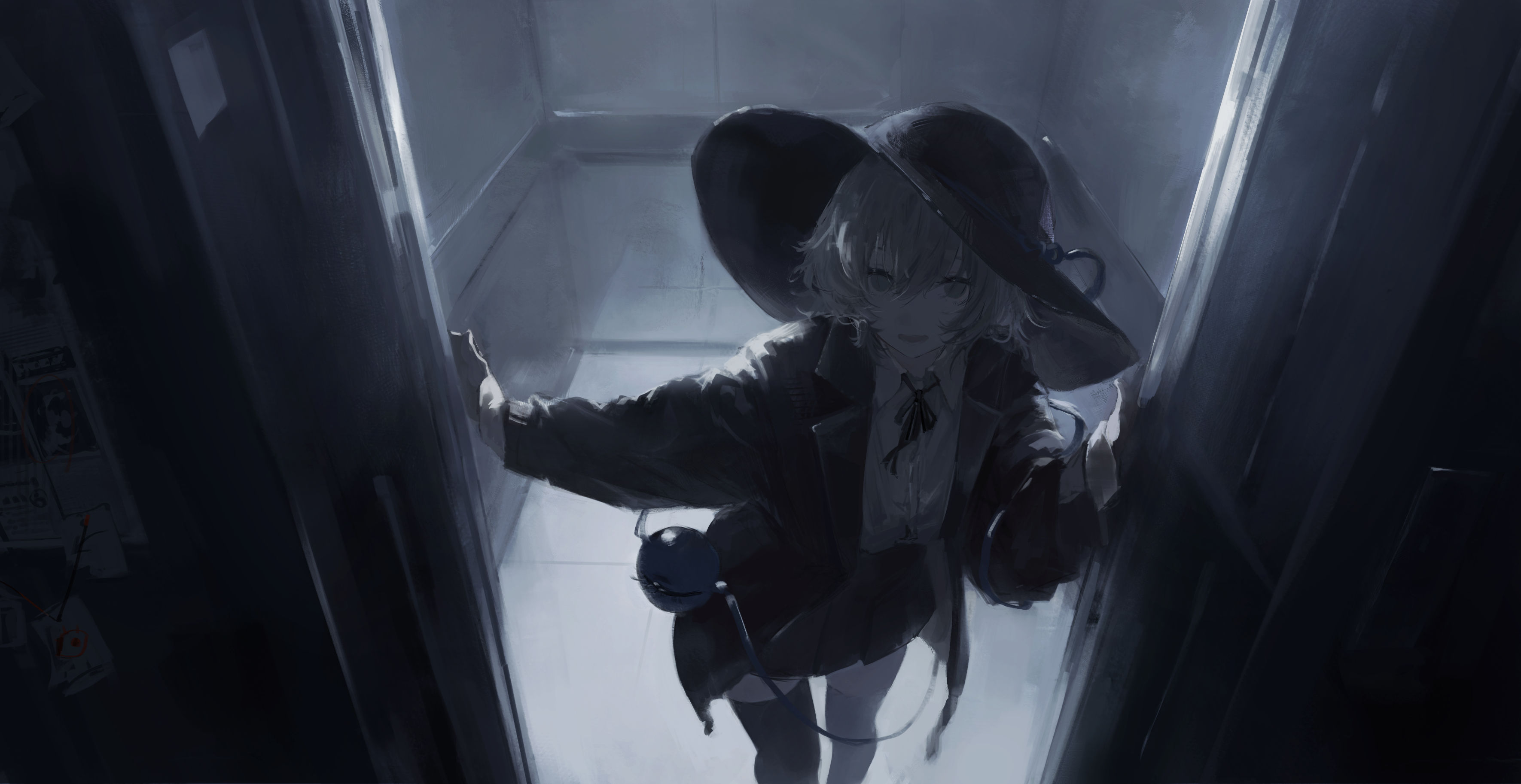 Komeiji Koishi from Touhou wearing a hat HD Wallpaper