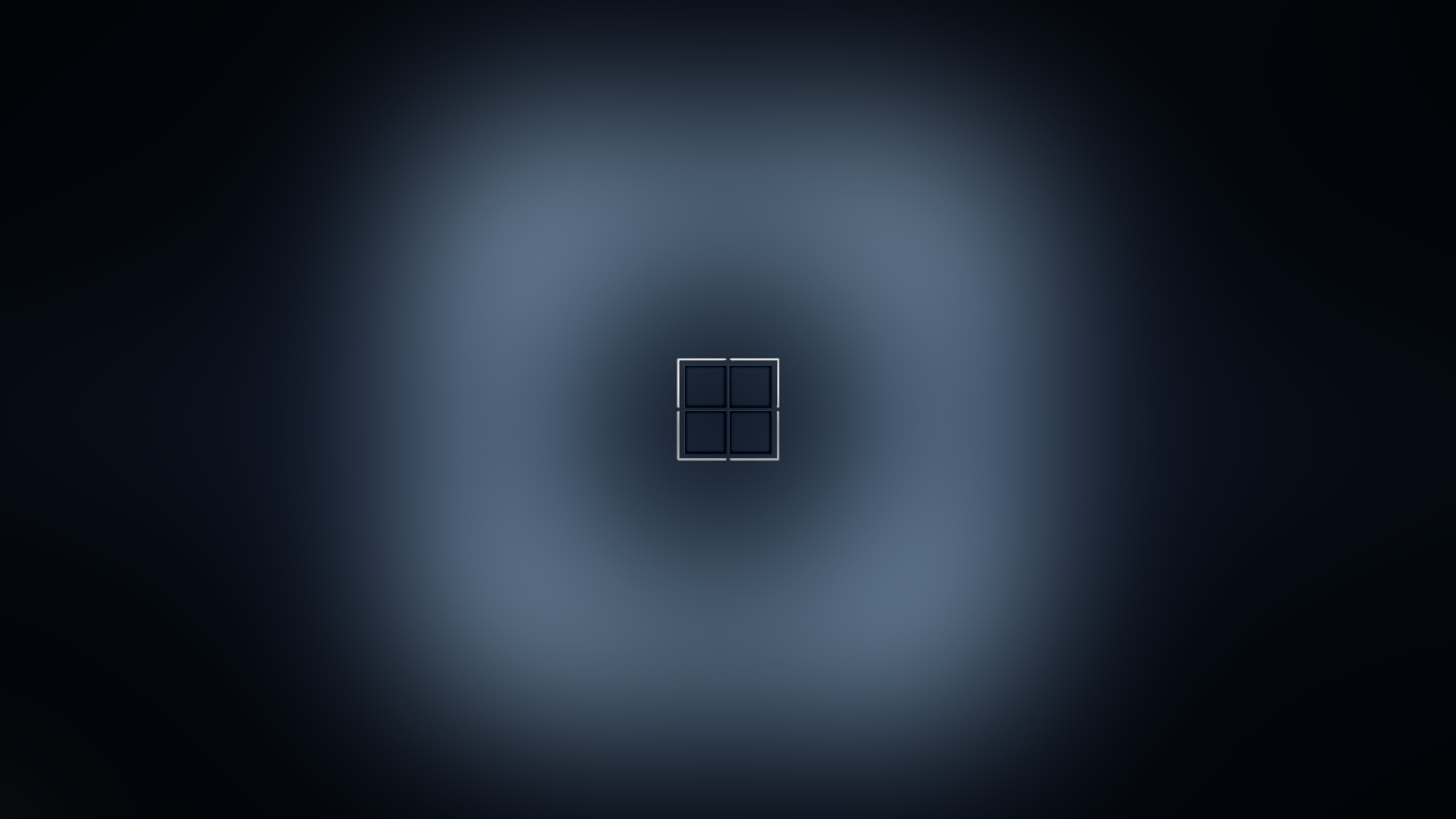 Windows 11 logo on a blurred blue background HD Wallpaper