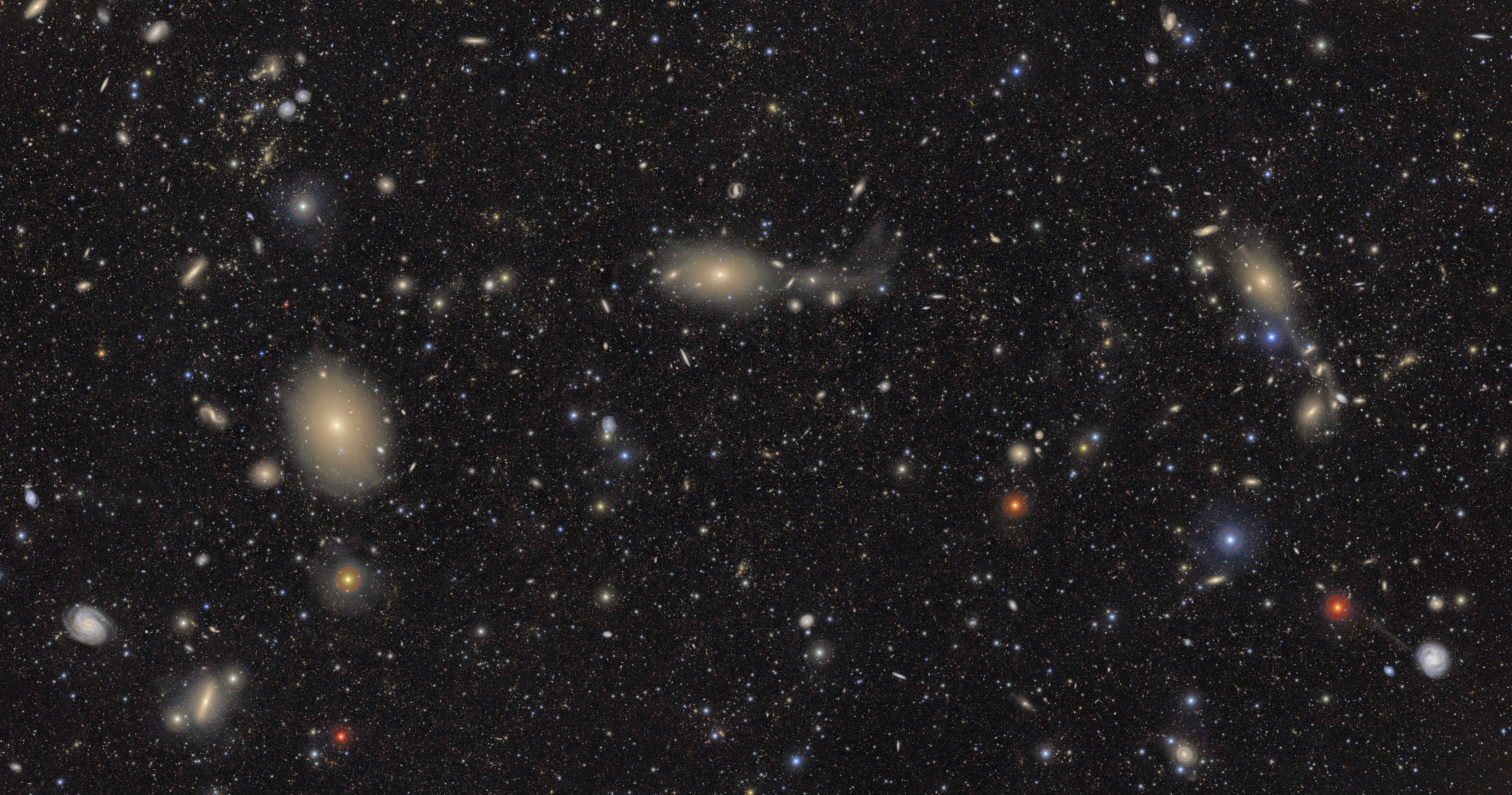 Galaxies and stars observed by Vera Rubin Observatory HD Wallpaper