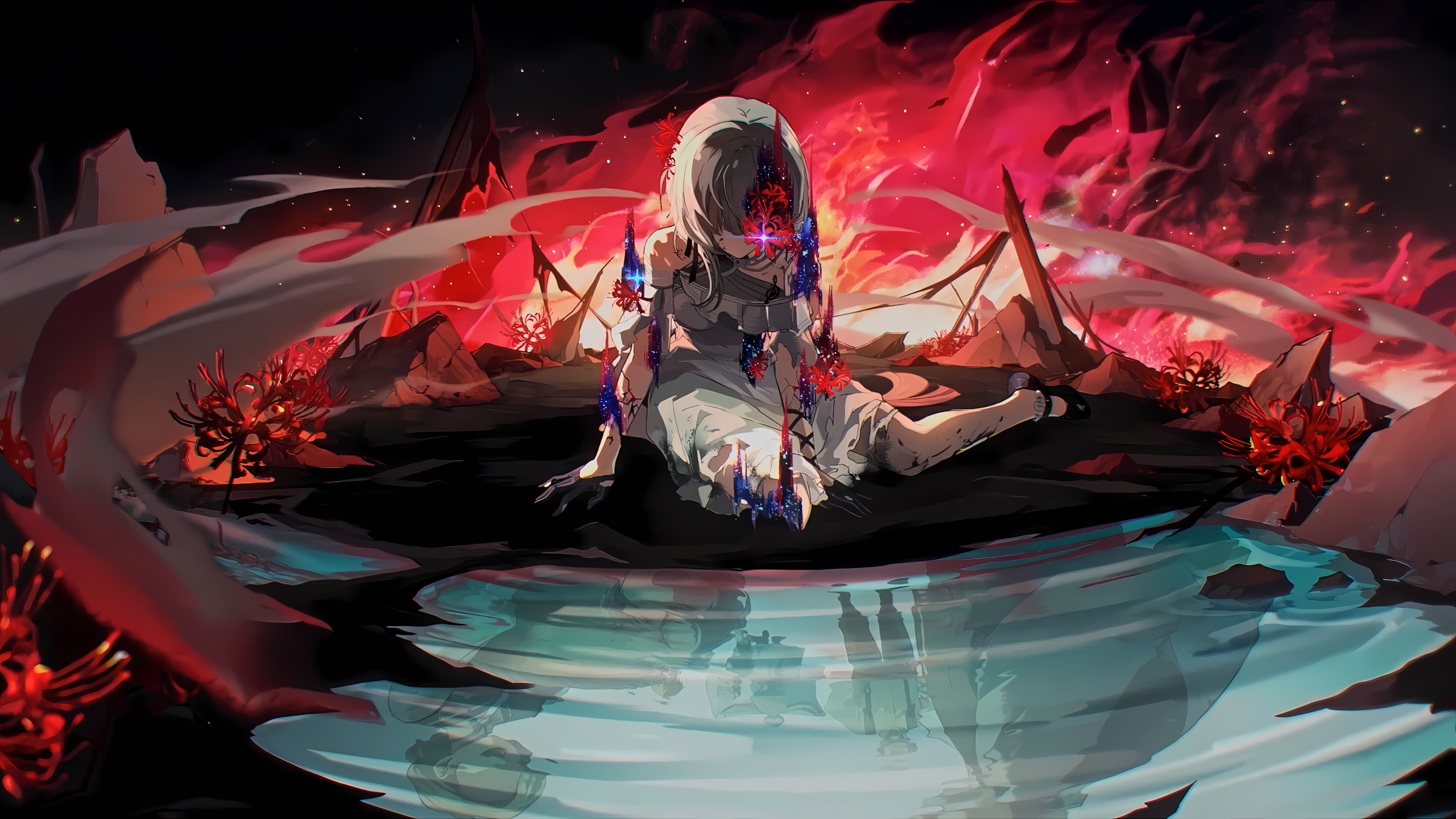 Wuthering Waves concept art of injured Phrolova HD Wallpaper