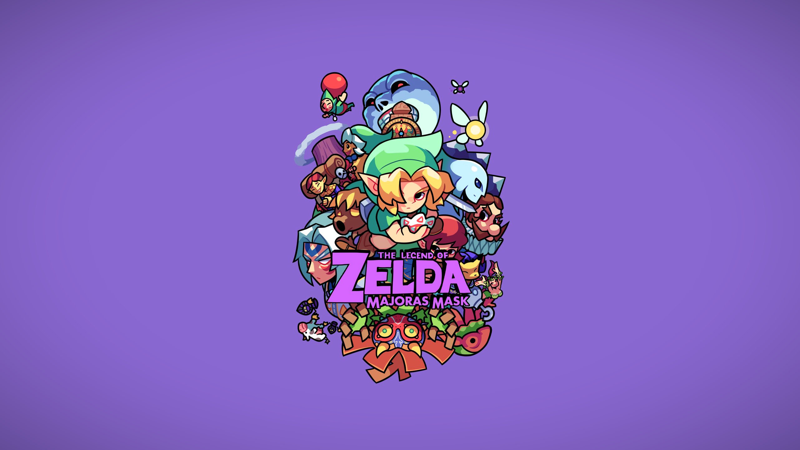 The Legend of Zelda: Majoras Mask characters collage HD Wallpaper