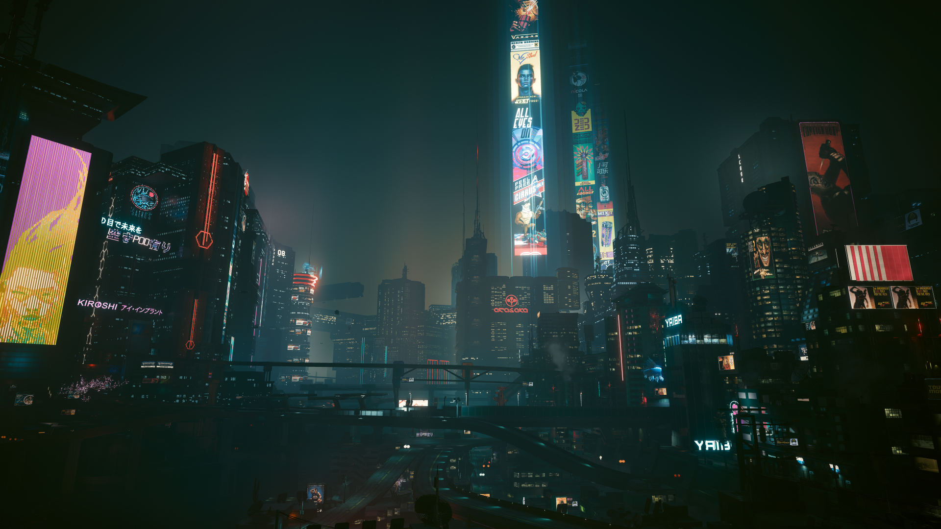 Cyberpunk 2077 Night City futuristic cityscape HD Wallpaper