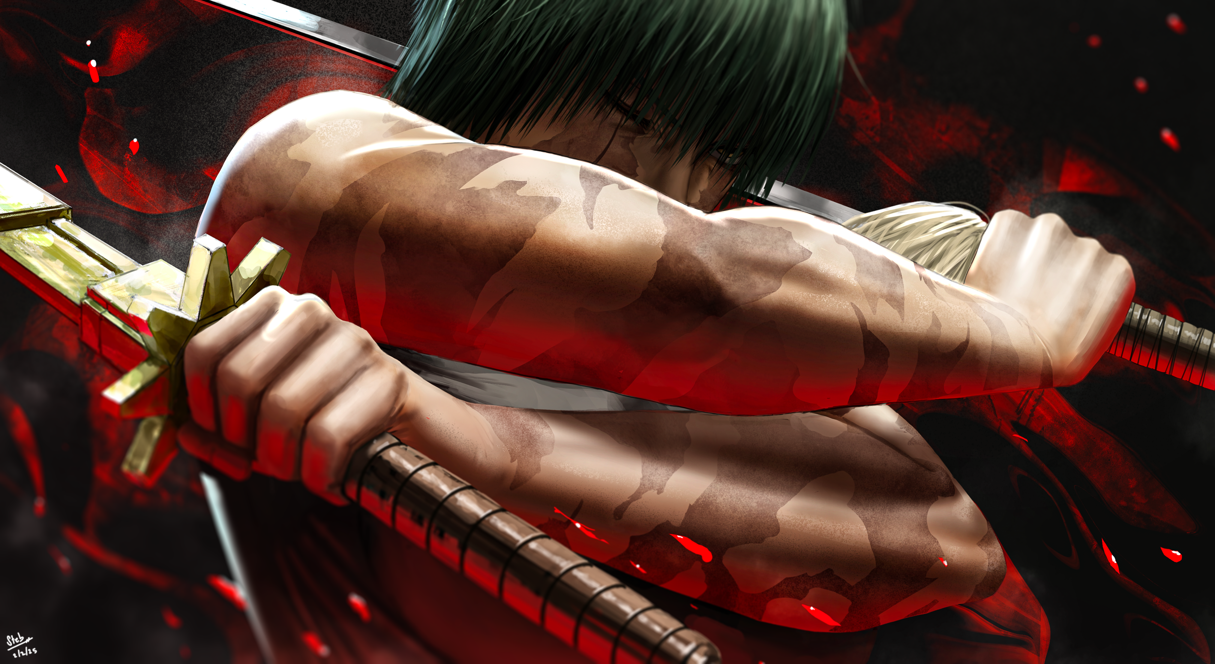 Zenin Maki with Scars and Sword HD Wallpaper