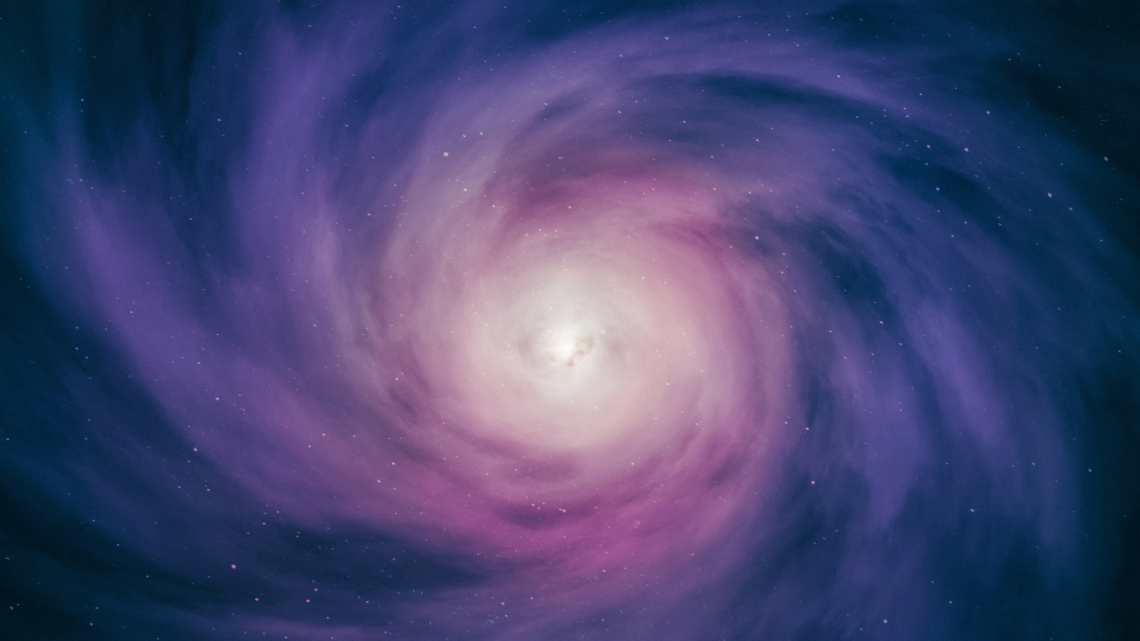 Purple and pink galaxy with stars HD Wallpaper