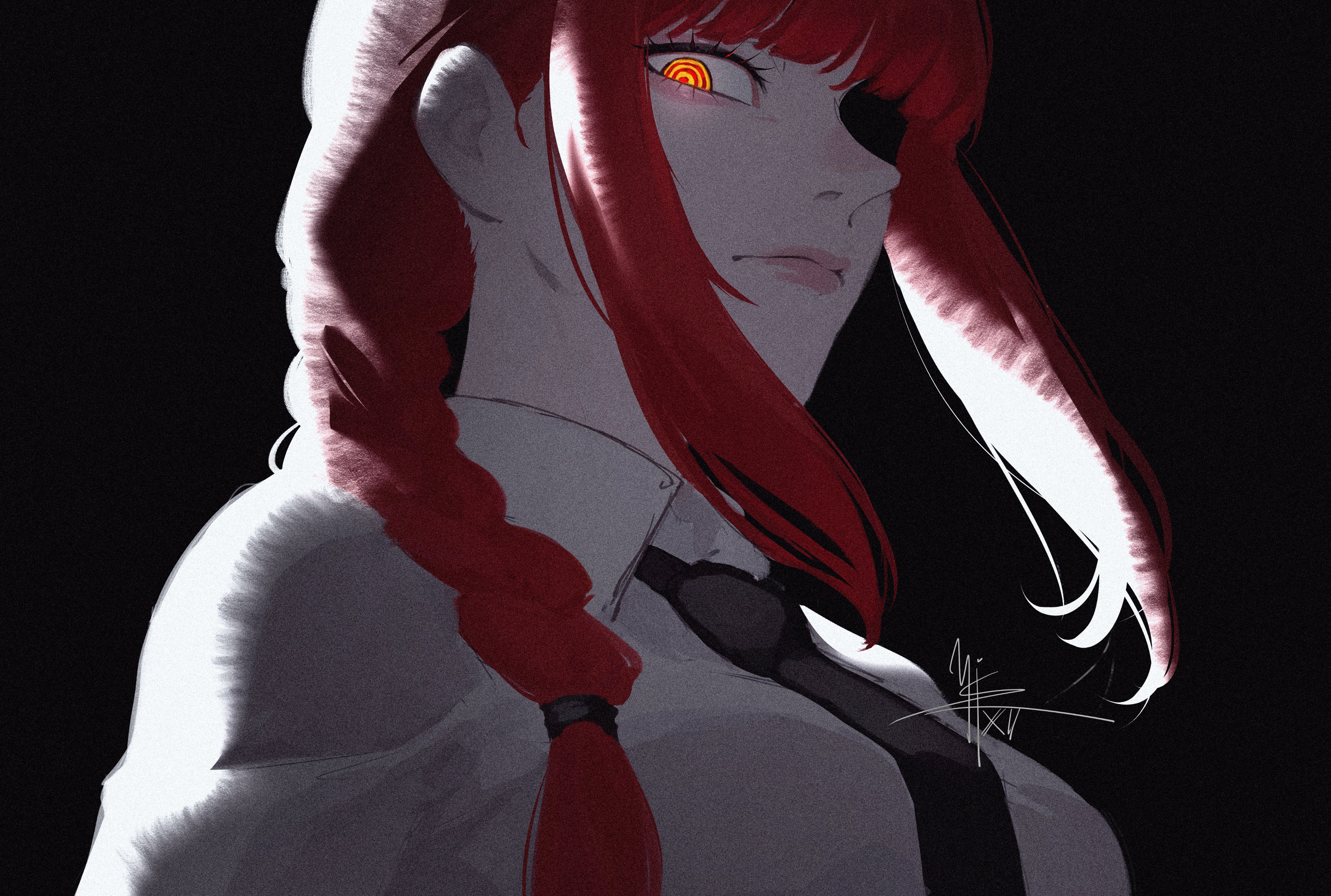 Makima from Chainsaw Man, anime girl illustration HD Wallpaper