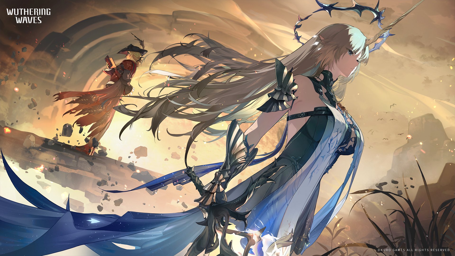 Wuthering Waves artwork featuring Cartethyia and Cristoforo HD Wallpaper