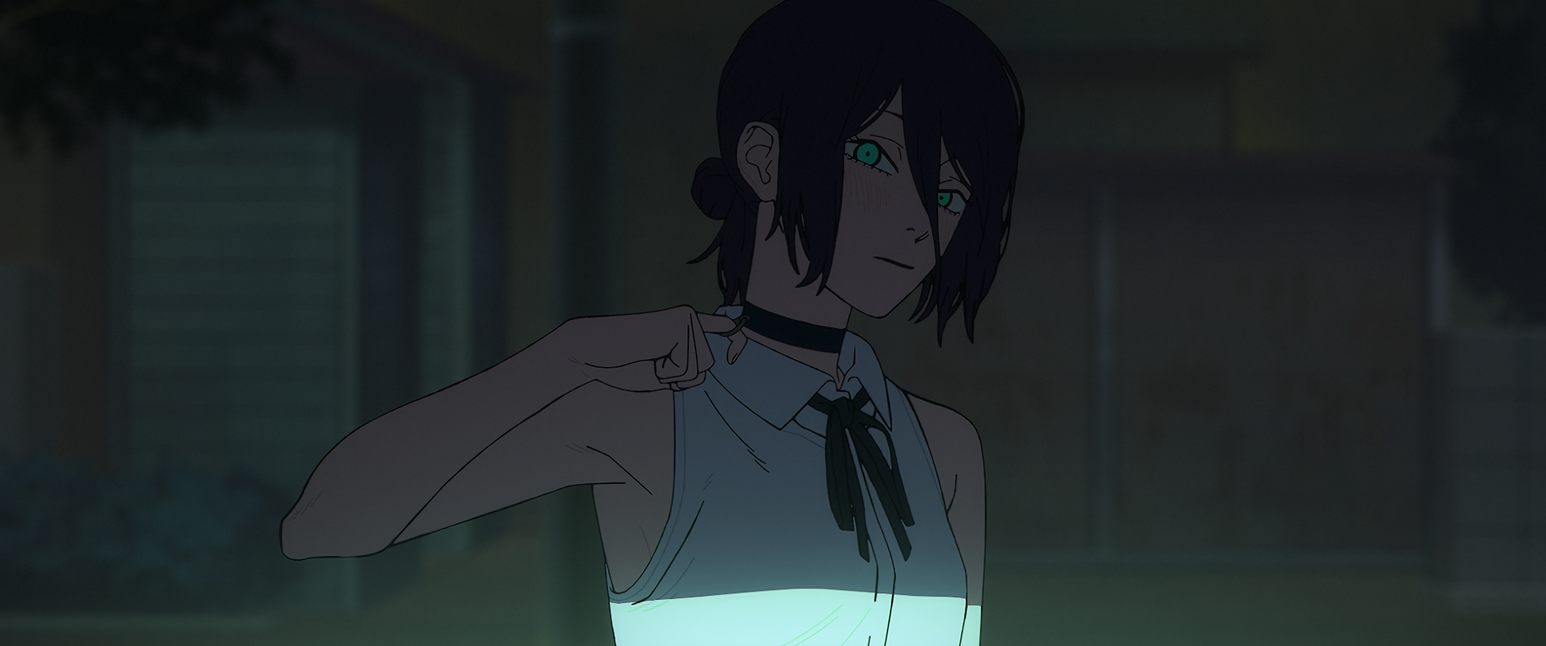 Chainsaw Man: Reze with a Choker HD Wallpaper
