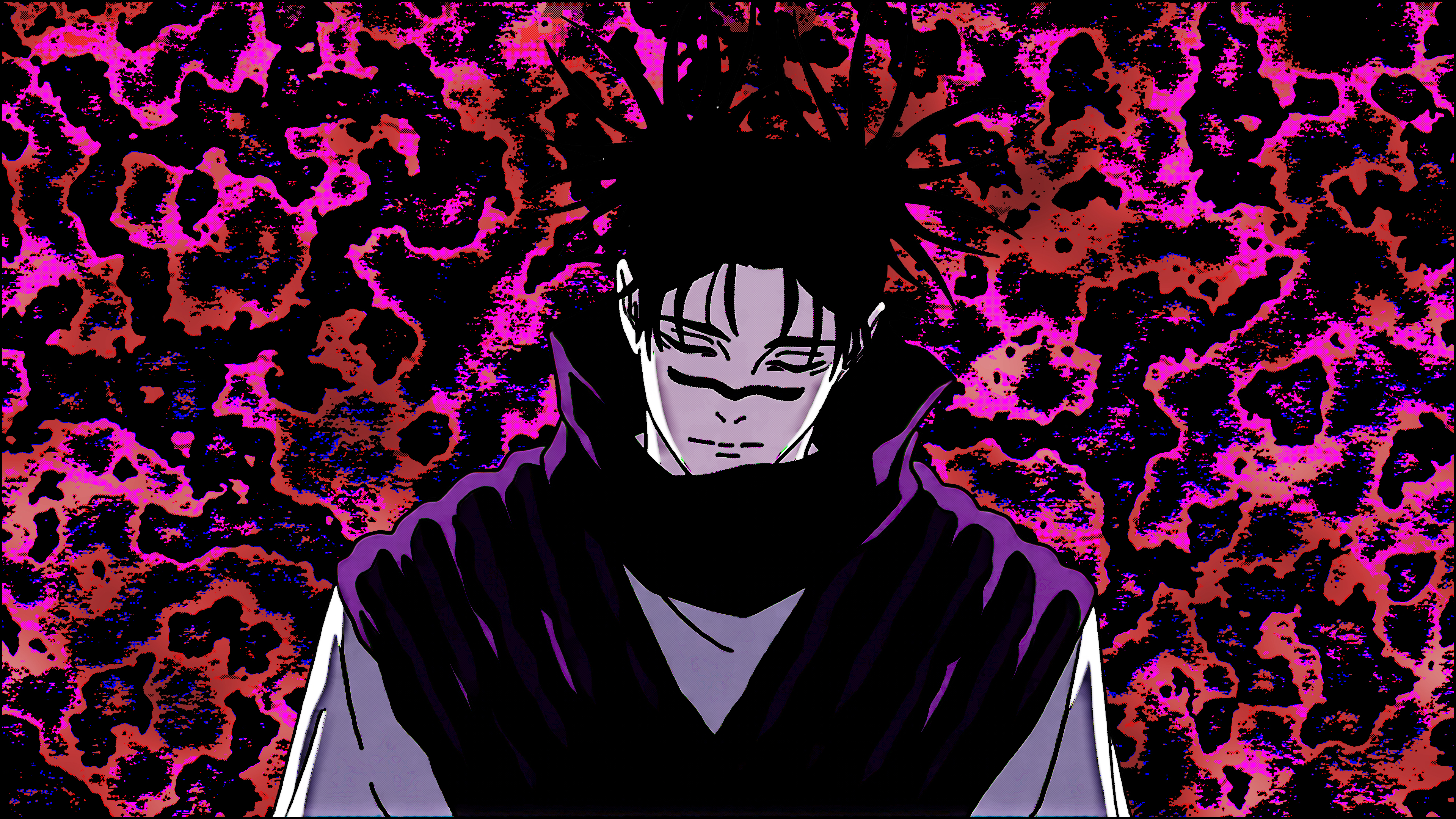Choso from Jujutsu Kaisen with a vibrant background HD Wallpaper