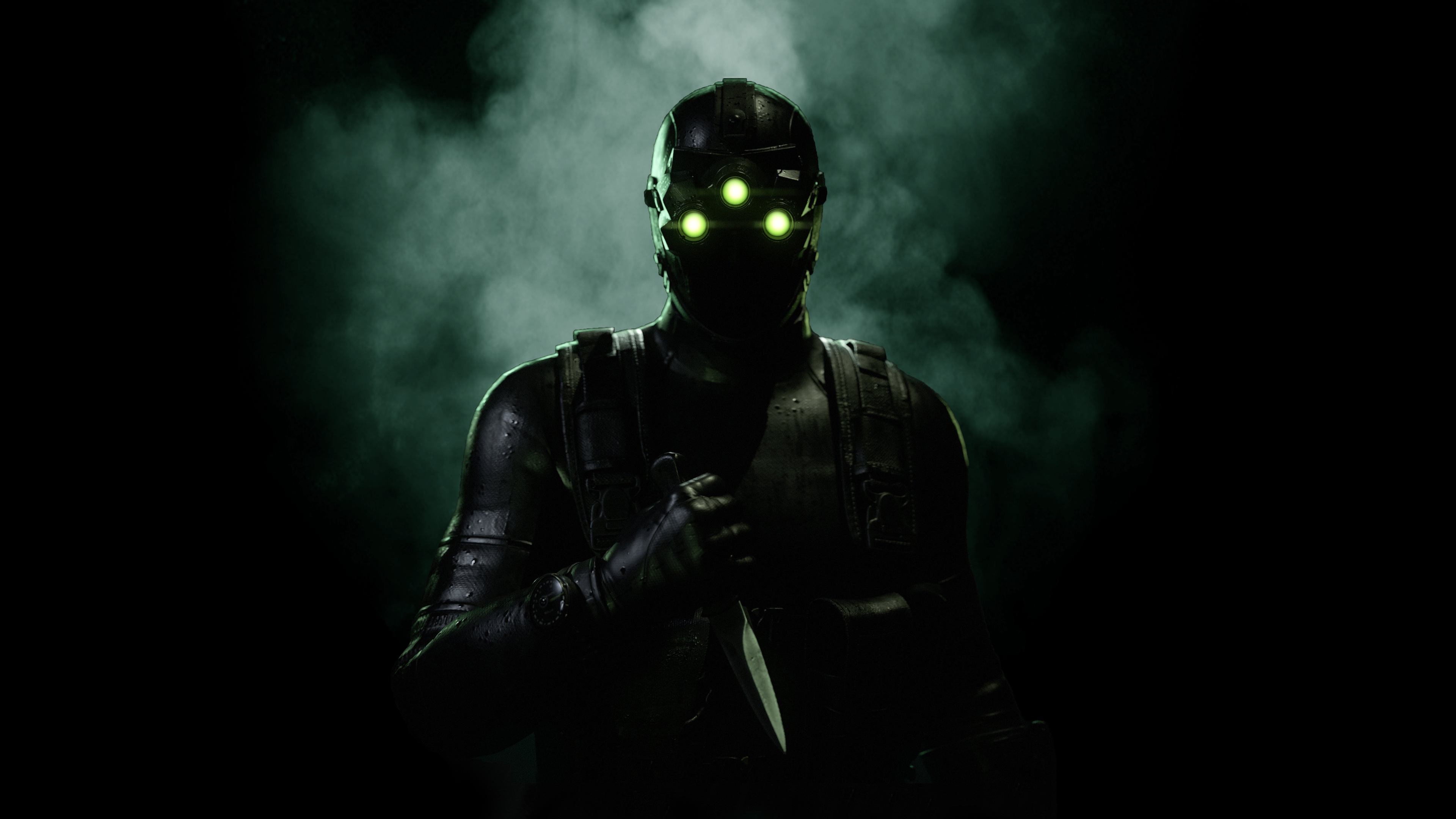 Tom Clancys Splinter Cell: Sam Fisher with Knife HD Wallpaper