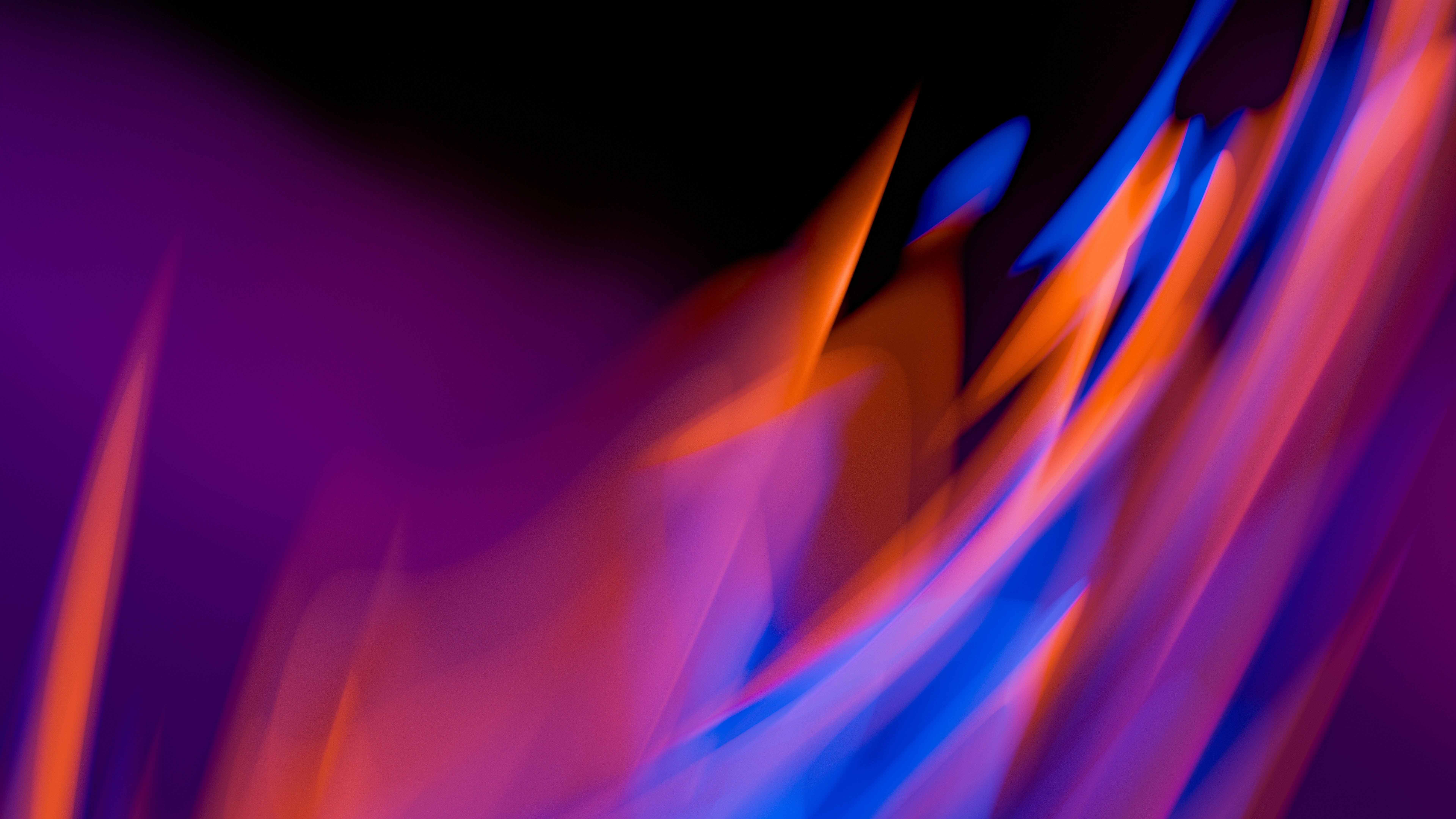 Abstract colorful digital art with purple and orange hues HD Wallpaper