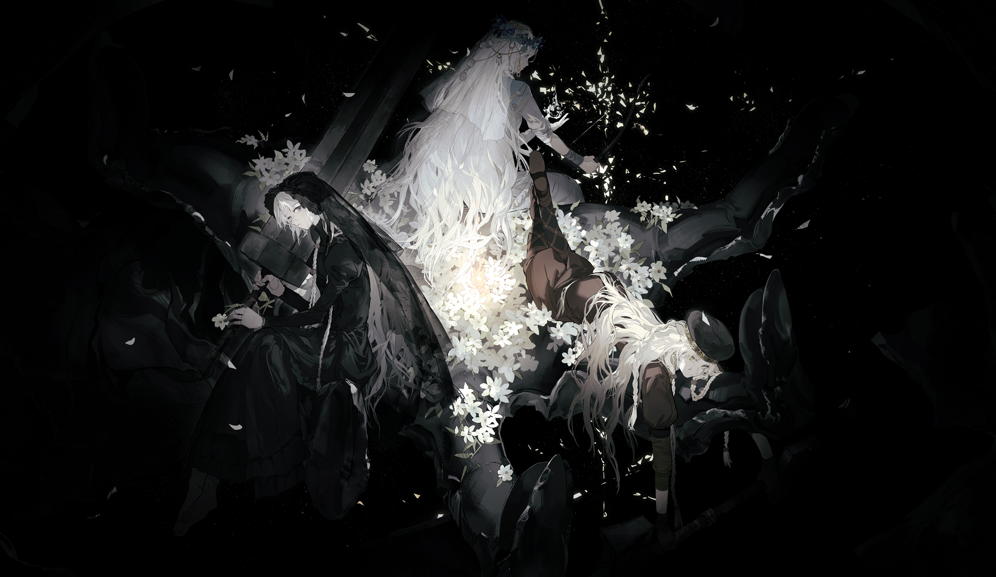 Elden Ring Nightreign Revenant Women Trio HD Wallpaper