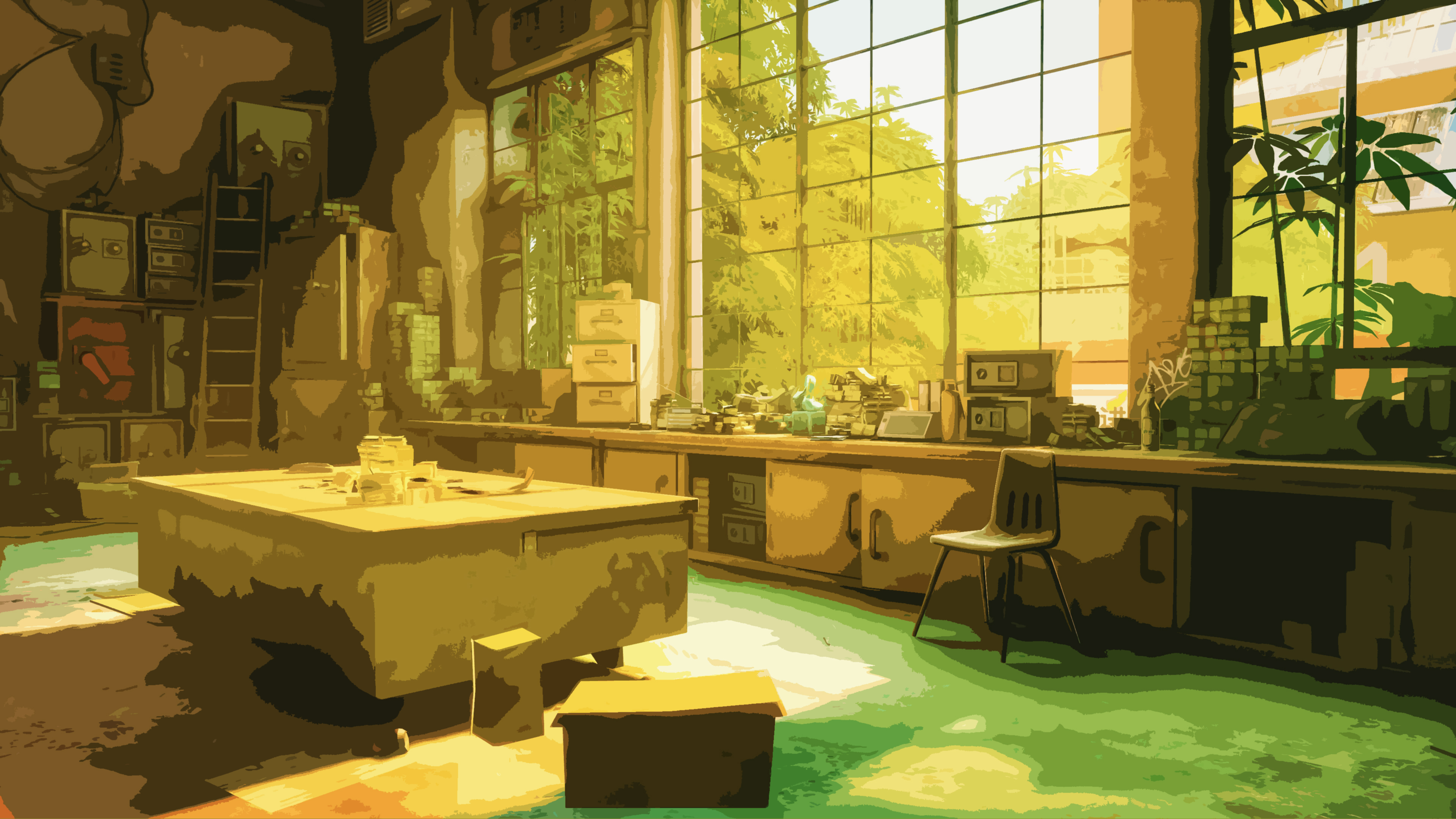 Sifu KetewStudio artwork in a sunlit room HD Wallpaper